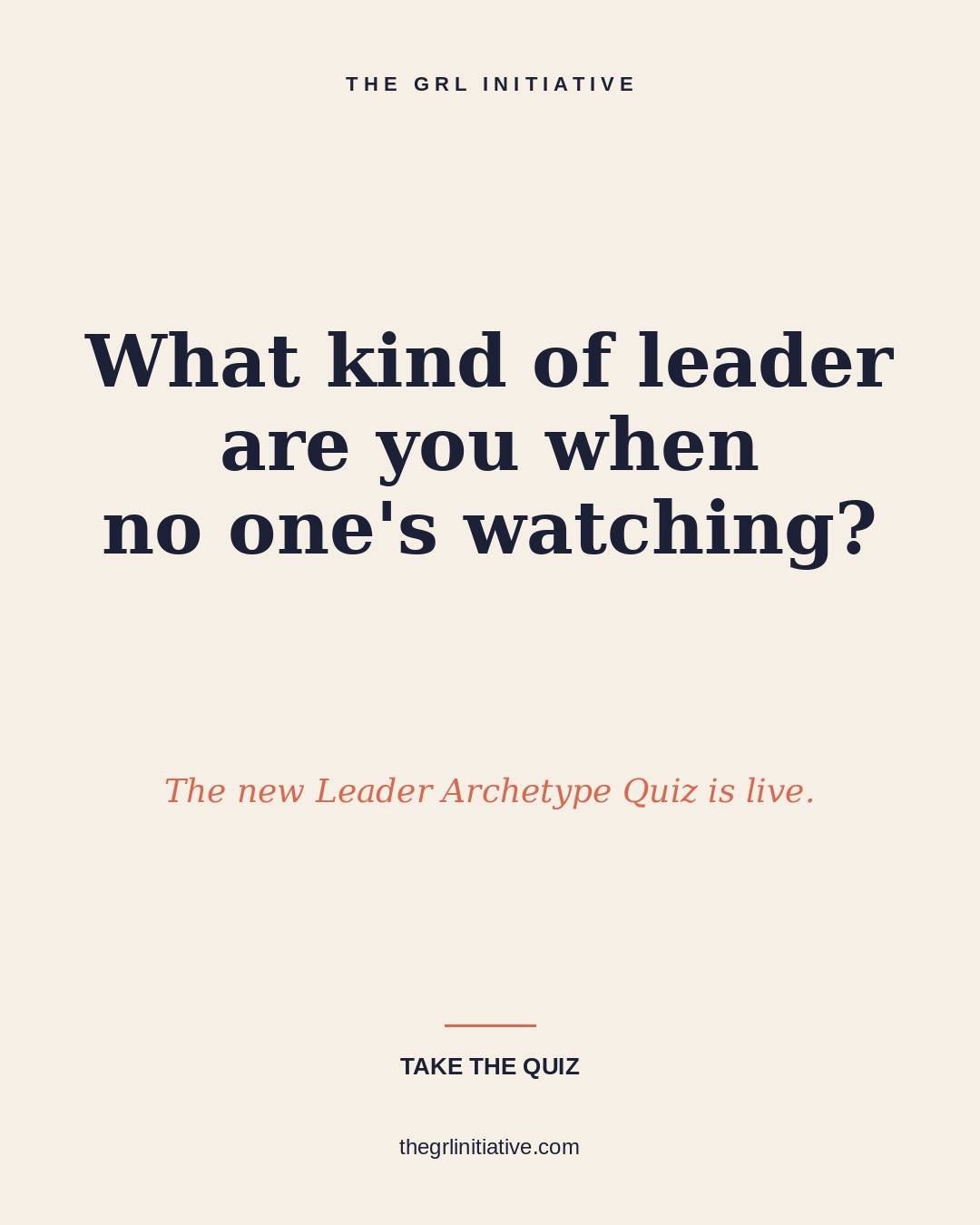 The quiz is live. 🎯

Whether you're captaining a team, navigating your first semester, or rocking a baby to sleep at 3am &mdash; you're already leading. The question is *how*.

Take the Leader Archetype Quiz (link in bio) and find the version of lea