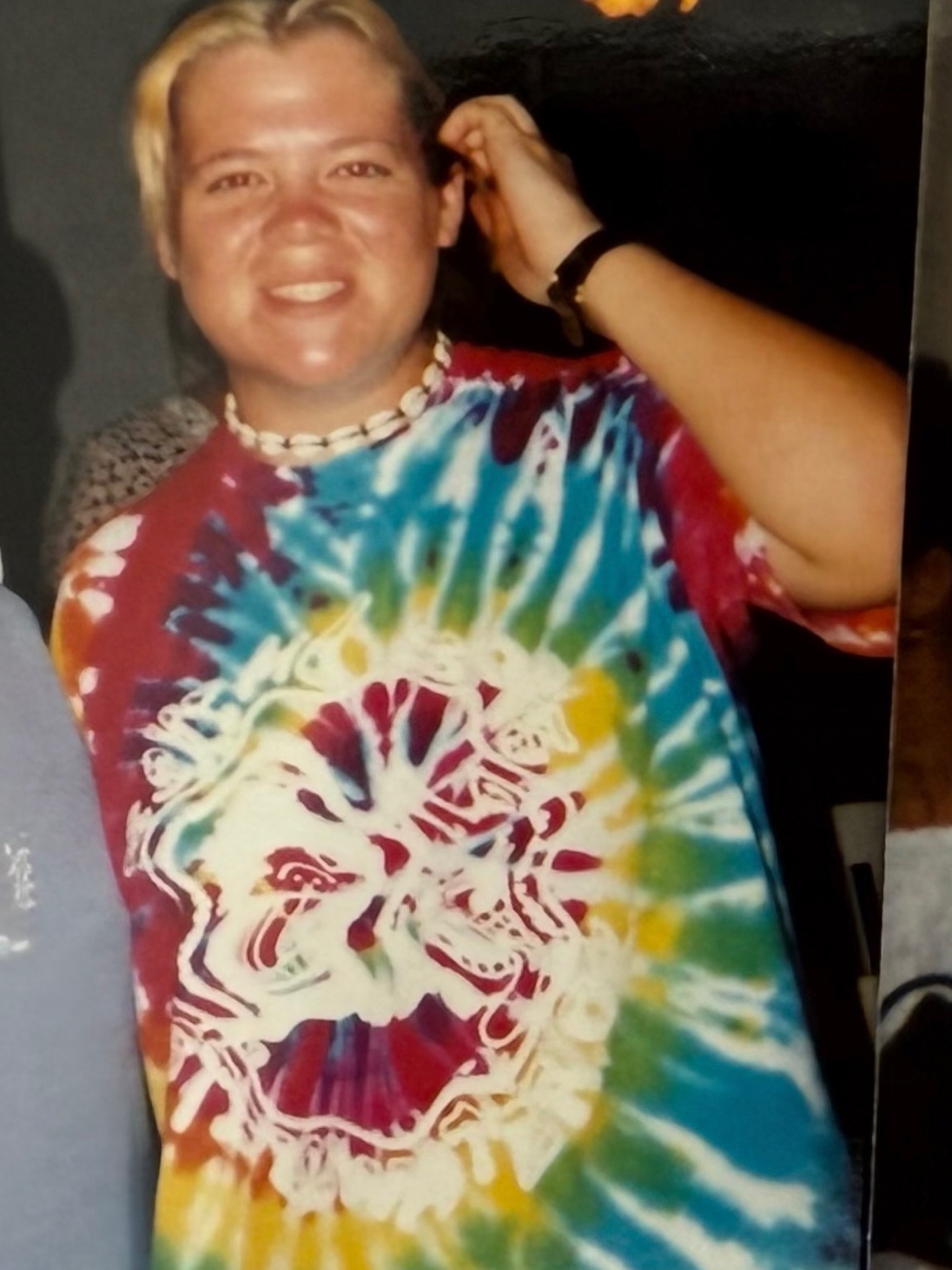 This was me. Senior year. Tie-dye era. Absolutely convinced I had it all figured out. 👆🏼

I was going to be a physical therapist. That was THE plan. That summer I worked in a paper mill and I was just counting down the days until my future started.