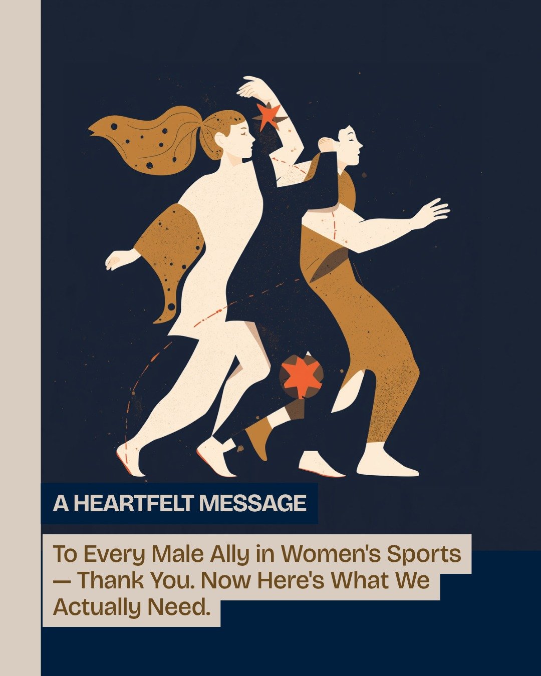 To every man who has shown up for women's sports &mdash; I see you, I appreciate you, and I mean that.
But we need to talk.
Women's sports is exploding. The momentum is real. And so is the fact that a lot of the content, the backend work, and the wor