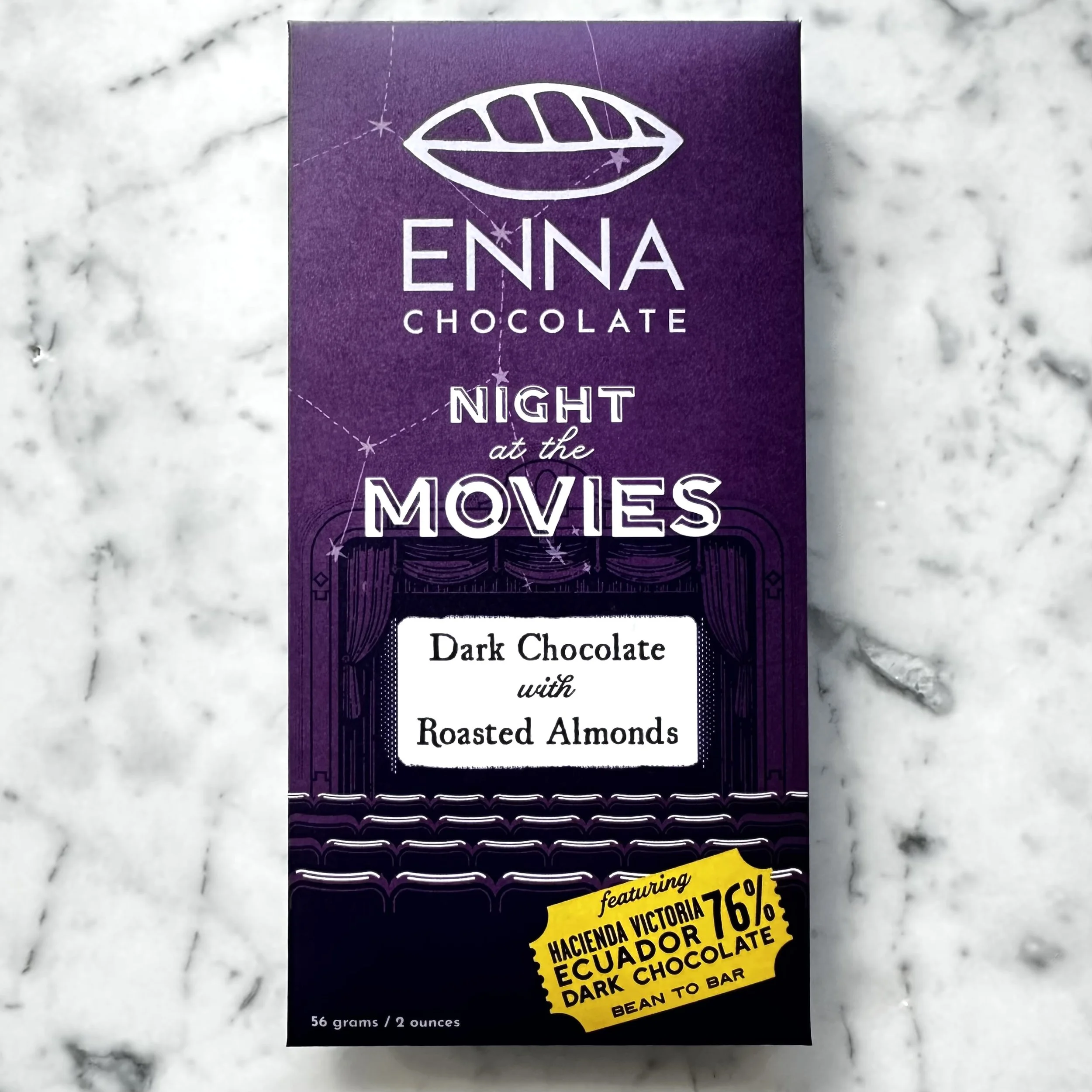 Night at the Movies: Dark Chocolate with Almonds