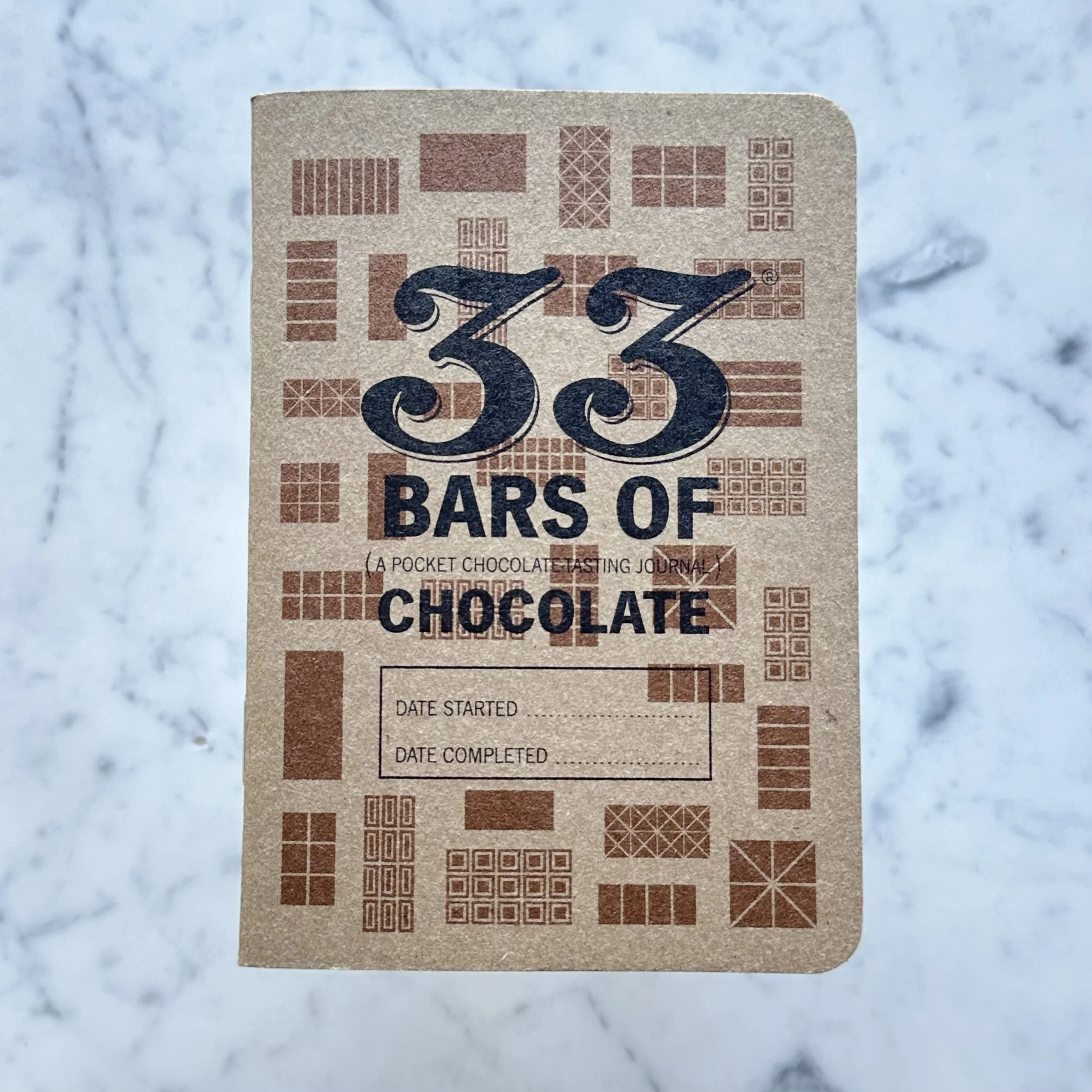 33 Bars of Chocolate - tasting notebook