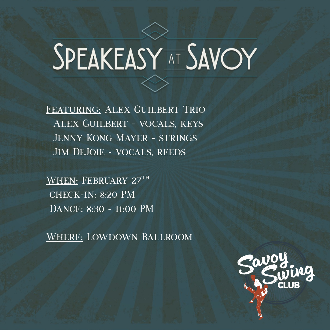 Speakeasy at Savoy: Alex Guilbert Trio