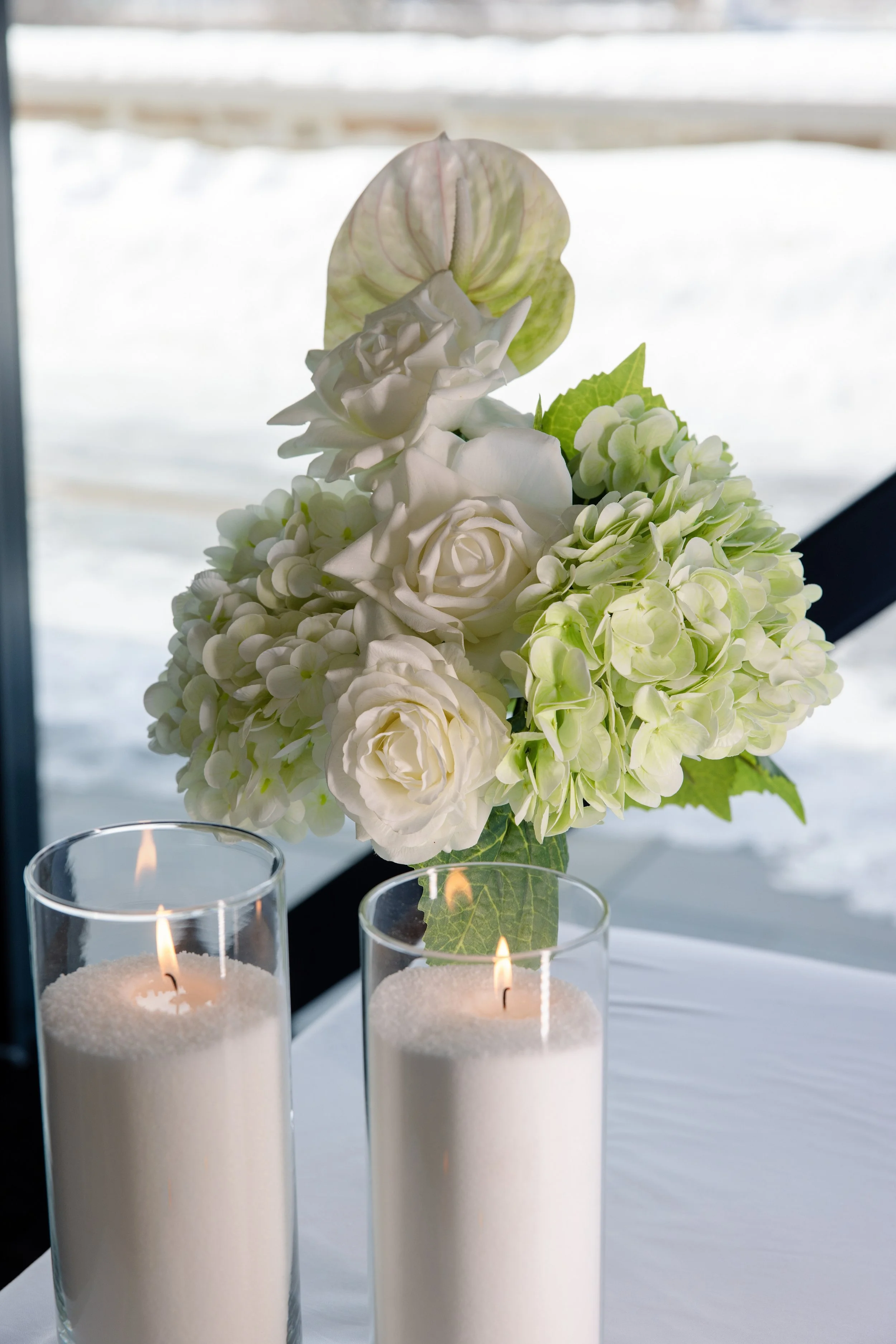 Sand candles set of 3