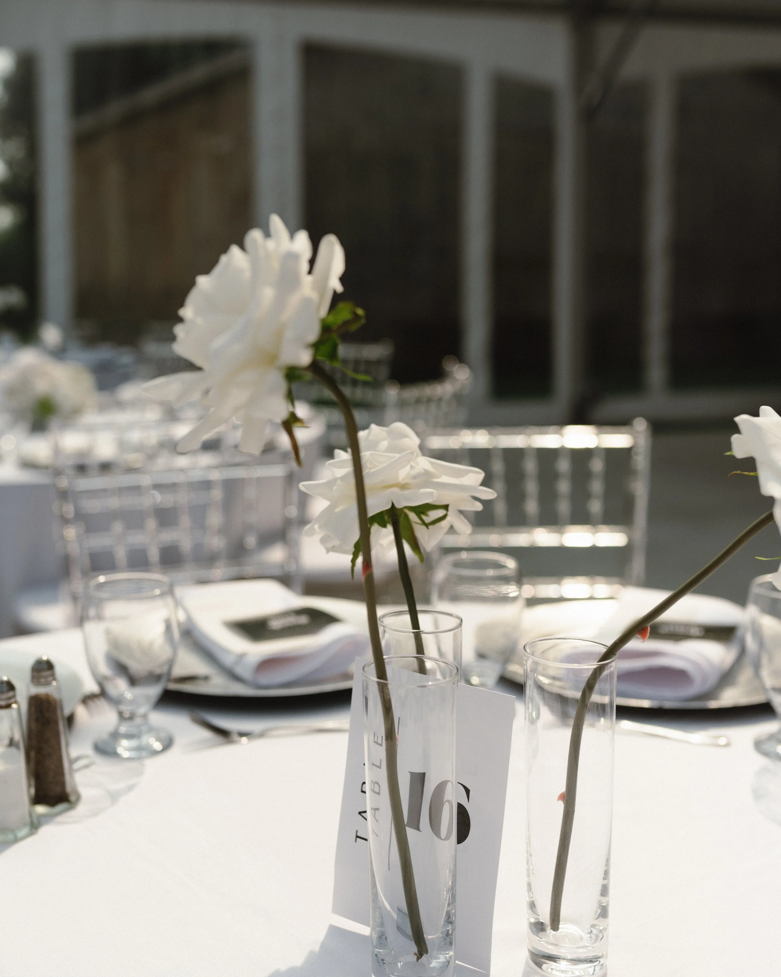 50 white Bud vases