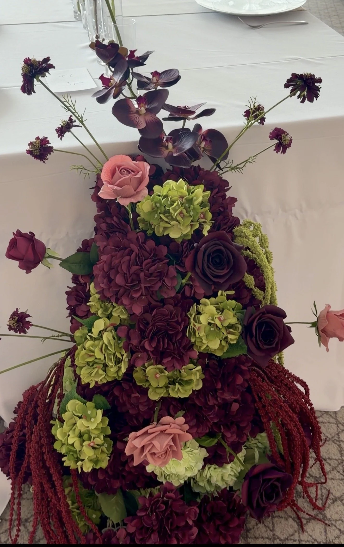 Cascading florals