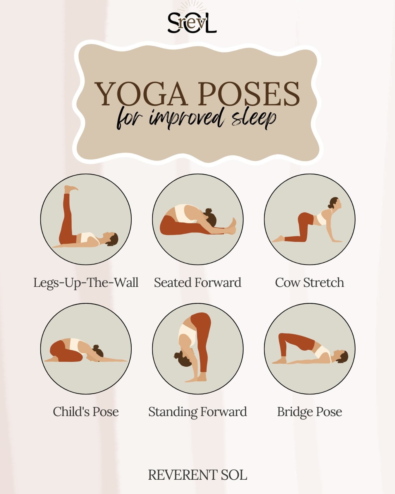 struggling to quiet your mind before bed? try these yoga poses to ease tension, relax your body, and invite restful sleep💤
&bull;
&bull;
&bull;
#reverentsol #restfulsleep #restorativeyoga #mindfulrest #wellness #yoga