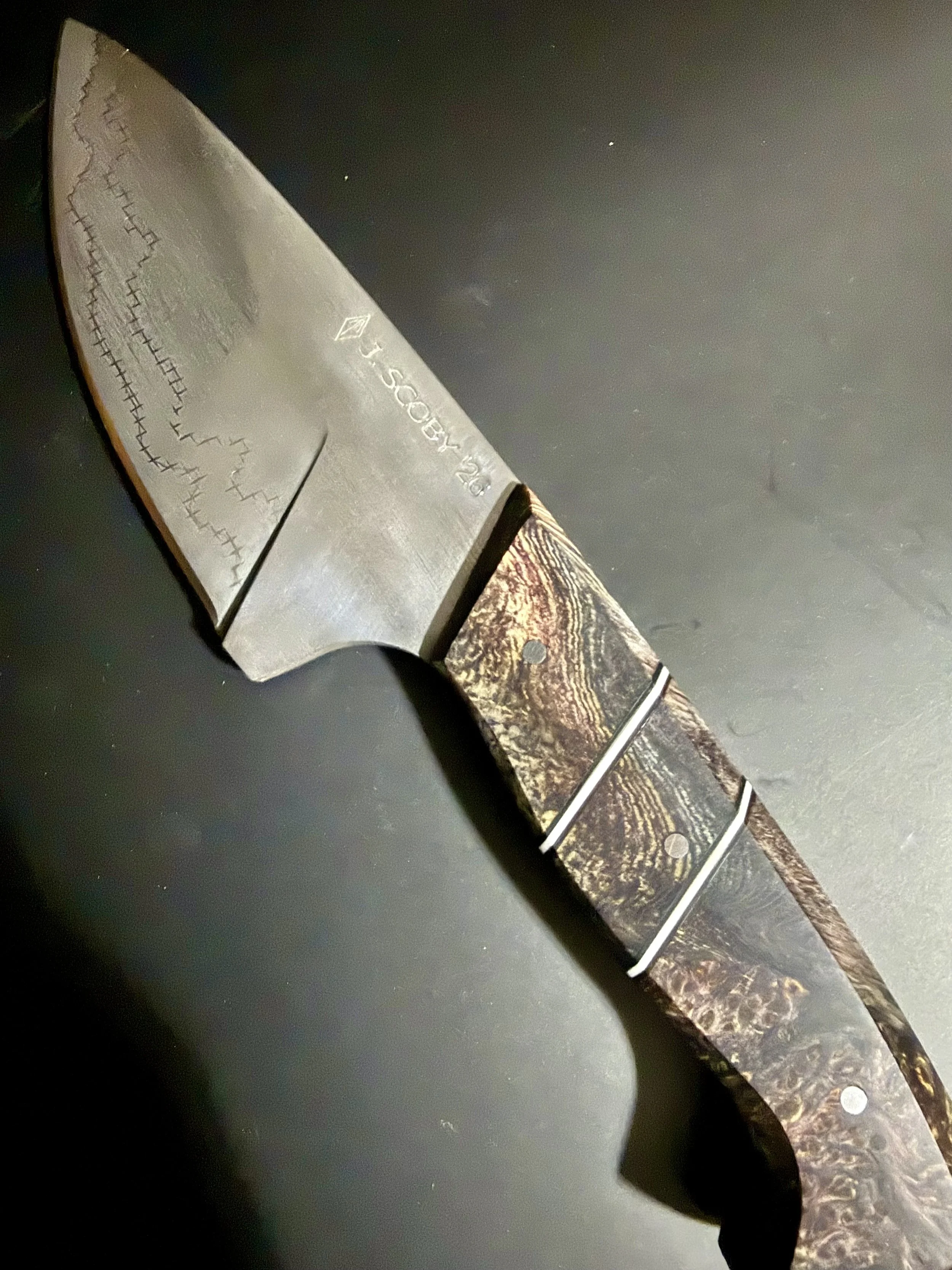 9 layer Drop Point Hunter