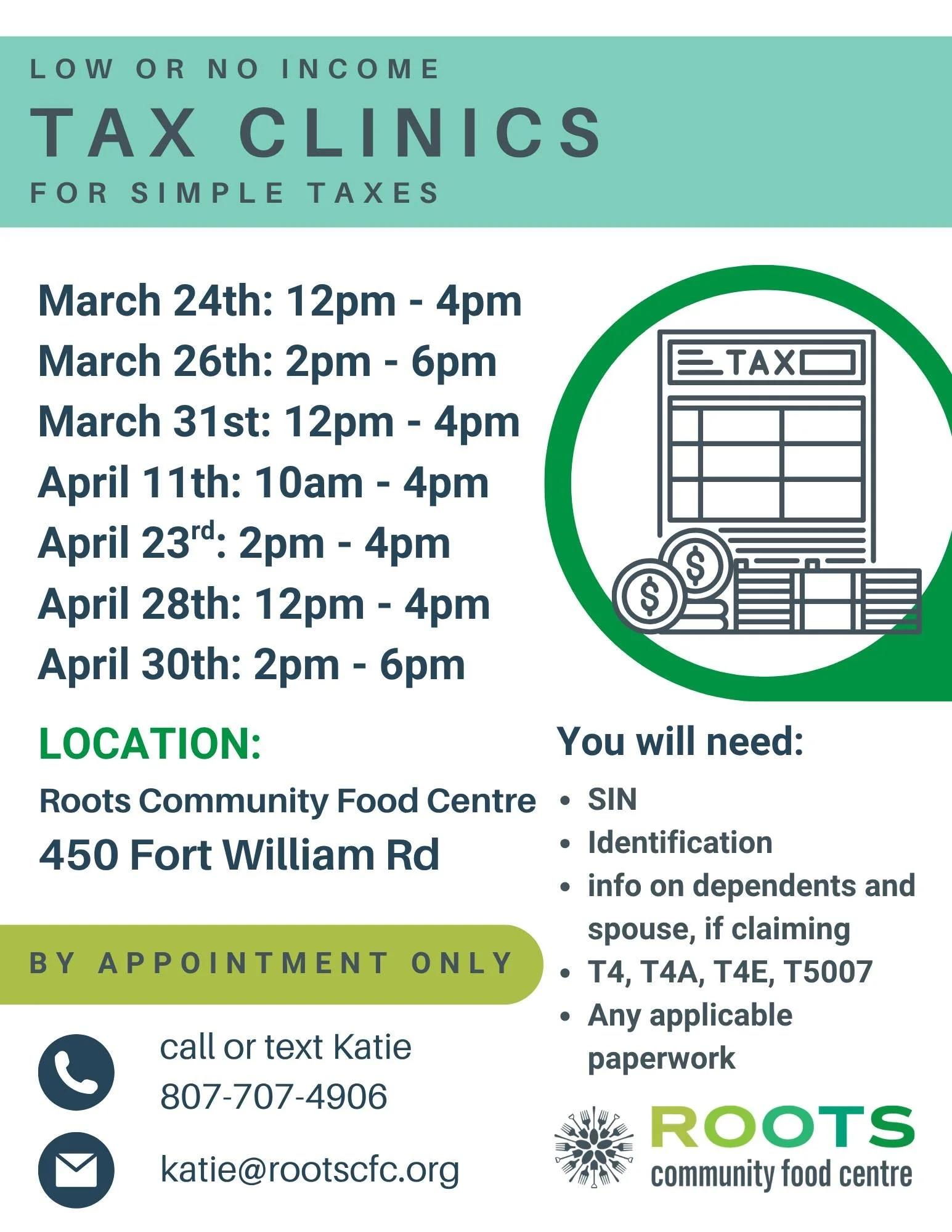 Low or No Income Tax Clinic (Copy)