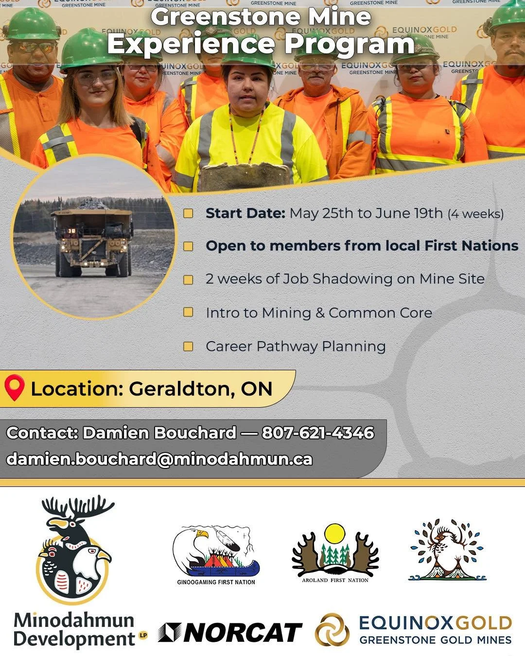 Greenstone Mine Experience Program
