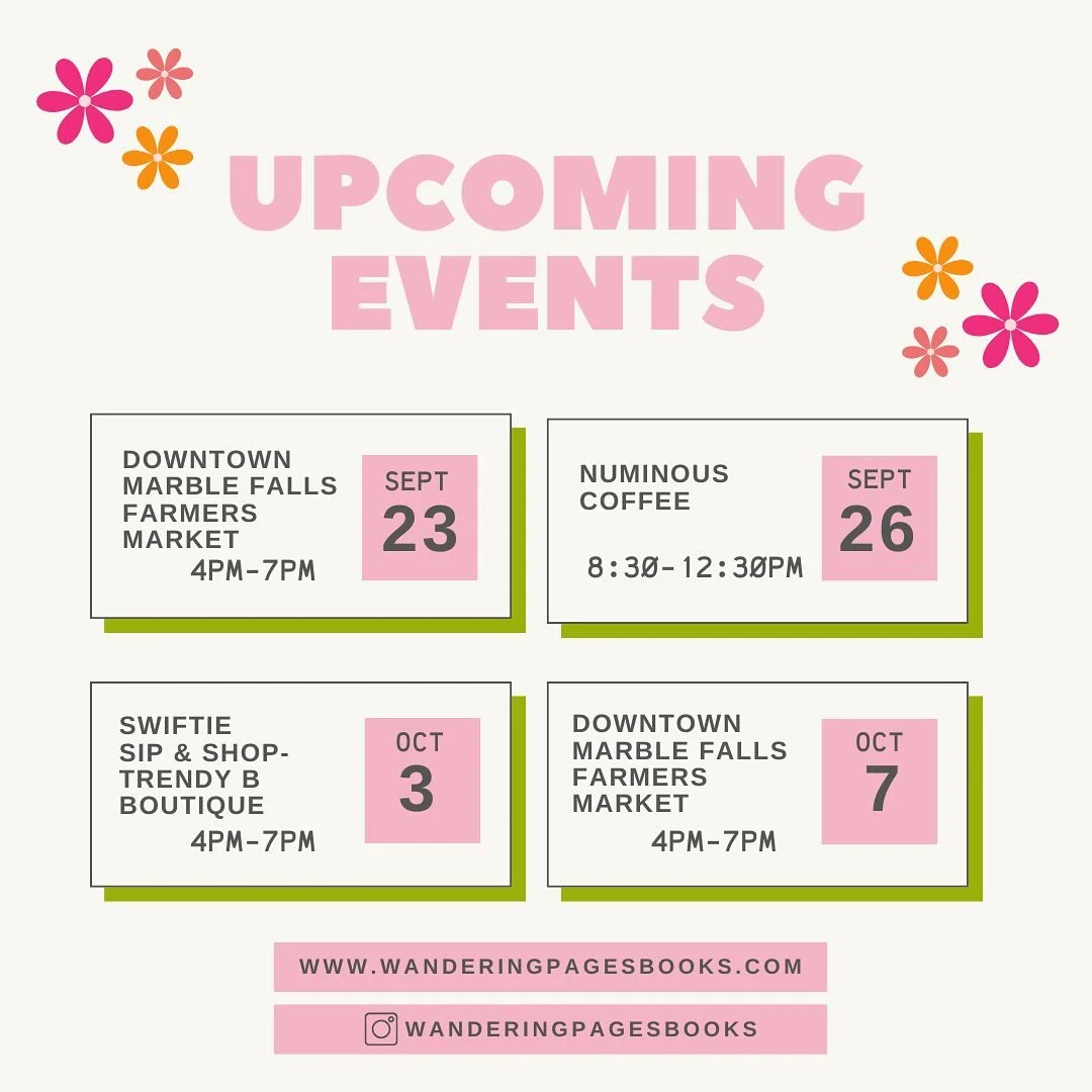 Wanda&rsquo;s wheels are rolling into a busy fall lineup 🚐🍂
-
✨ Downtown Marble Falls Farmers Market &ndash; always a favorite stop
☕ A Friday morning at Numinous (it&rsquo;s been too long, and we can&rsquo;t wait!)
💃 A collab I&rsquo;m giddy abou