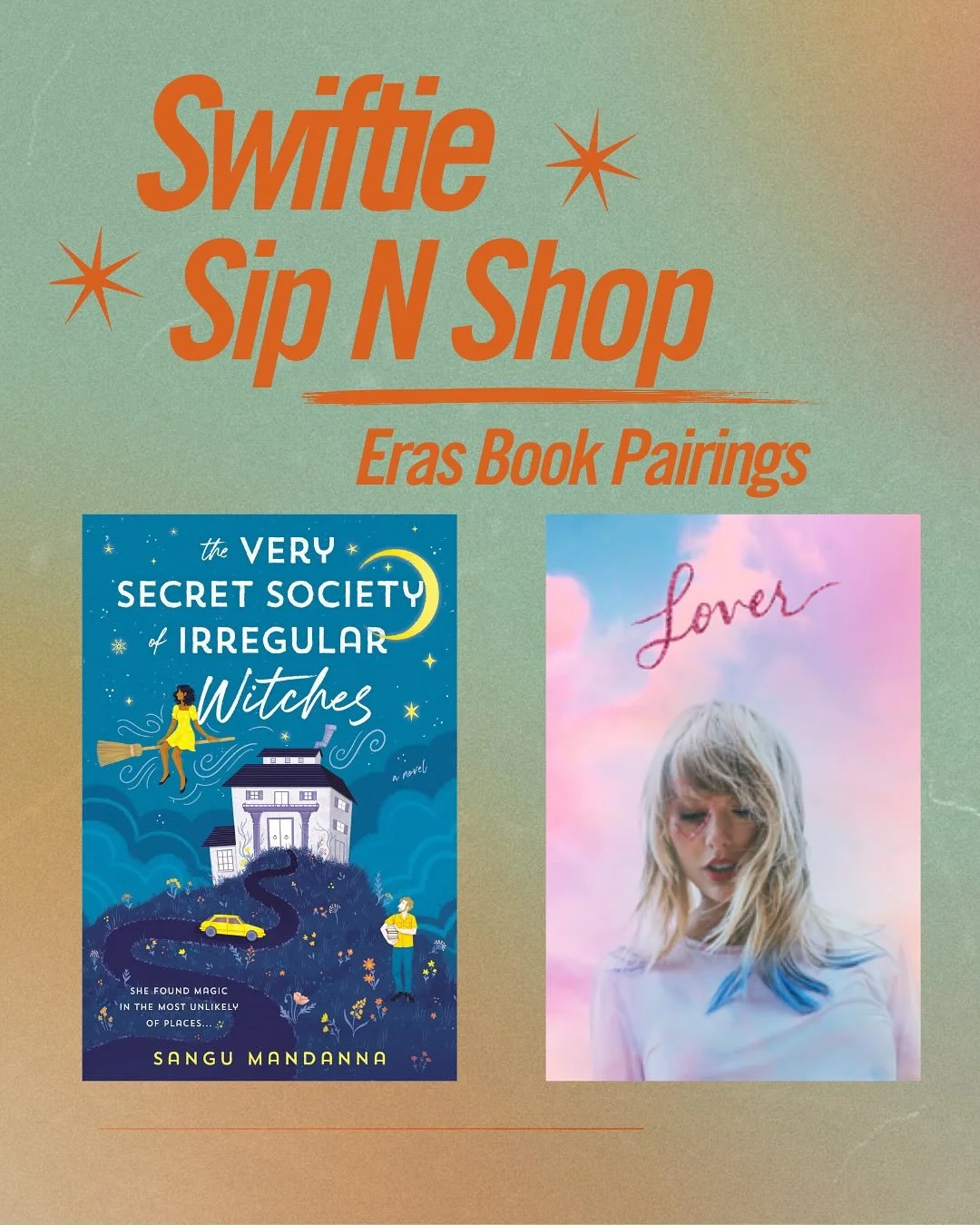✨ Swiftie Sip and Shop Countdown: Day 3 ✨ We&rsquo;re continuing our era + book pairings today with pastel romance, cottagecore vibes, and haunting winter reflections. 🎶💌
-
Lover Era &mdash; Pastels, Romance, Dreamy 💕 📖 The Very Secret Society of