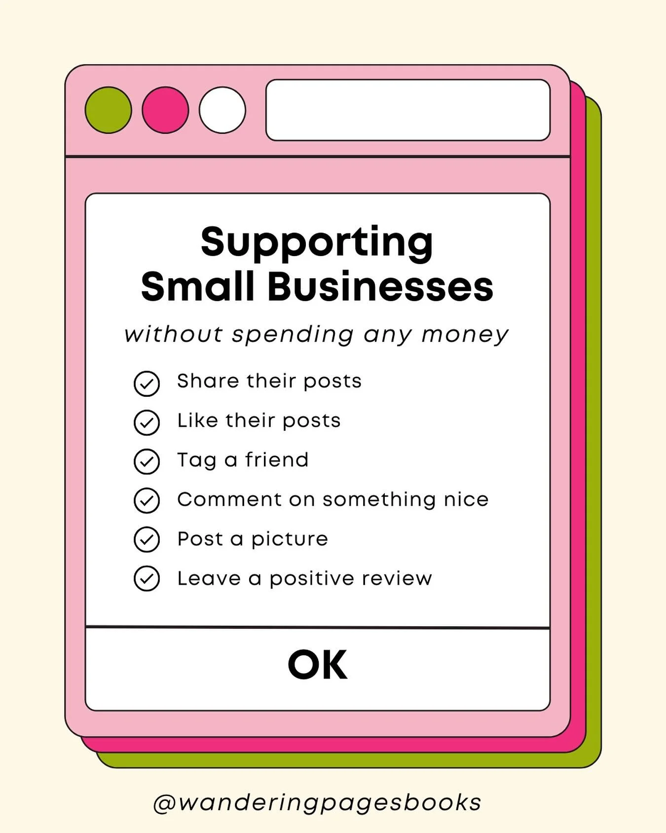 Supporting small businesses doesn&rsquo;t always mean spending big 💛
✨ Share their posts
✨ Leave a kind review
✨ Tell a friend
✨ Tag them in your stories
✨ Or simply stop by and say hi!
-
Tag one of your favorite small businesses in the comments so 