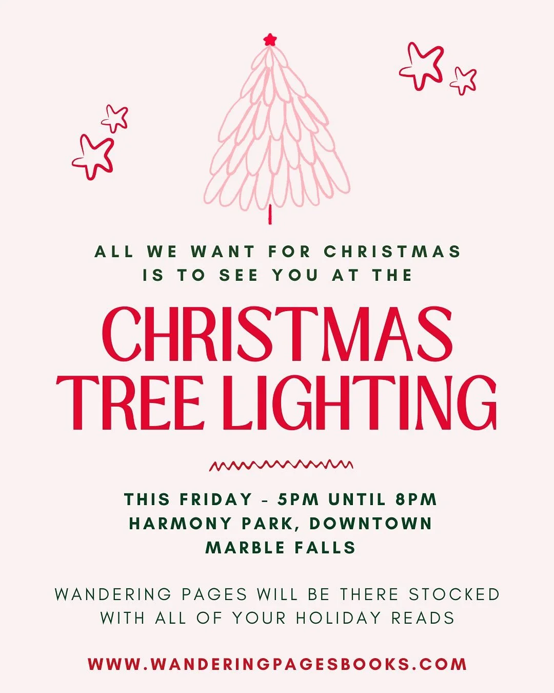 It&rsquo;s beginning to look a lot like Christmas 🎄
We&rsquo;re overjoyed to be part of the Downtown Marble Falls Christmas Tree Lighting this Friday!
-
There&rsquo;s truly no better way to kick off the holiday season than surrounded by this amazing