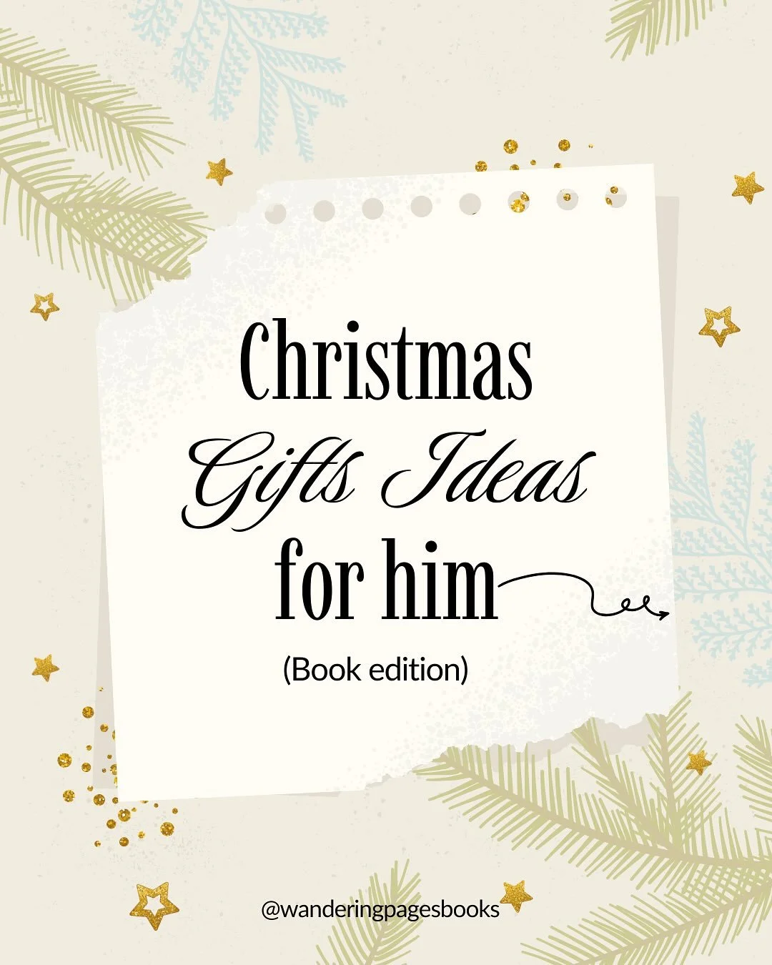 Looking for the perfect Christmas gift for him? 🎄✨
Wandering Pages has something for every kind of reader &mdash; from gripping mysteries and timeless classics to nonfiction gems and easy stocking stuffers.
Find the book that&rsquo;ll make his seaso