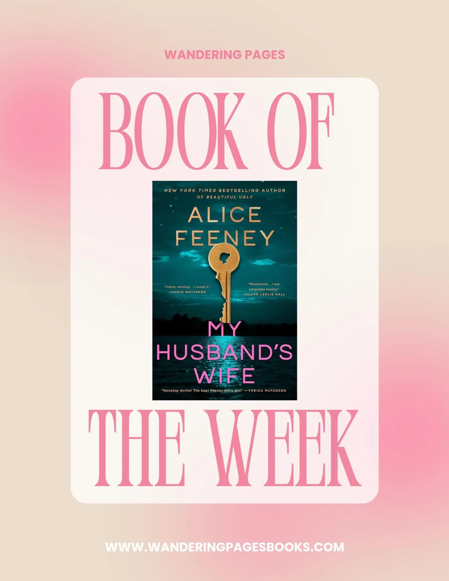 📚 NEW at Wandering Pages: Book of the Week 📚
-
Every Sunday, I&rsquo;ll be spotlighting a Book of the Week&mdash;a title handpicked and recommended by me, your bookseller, and on sale for the week ahead.
-
Expect a little bit of everything:
✨ old f