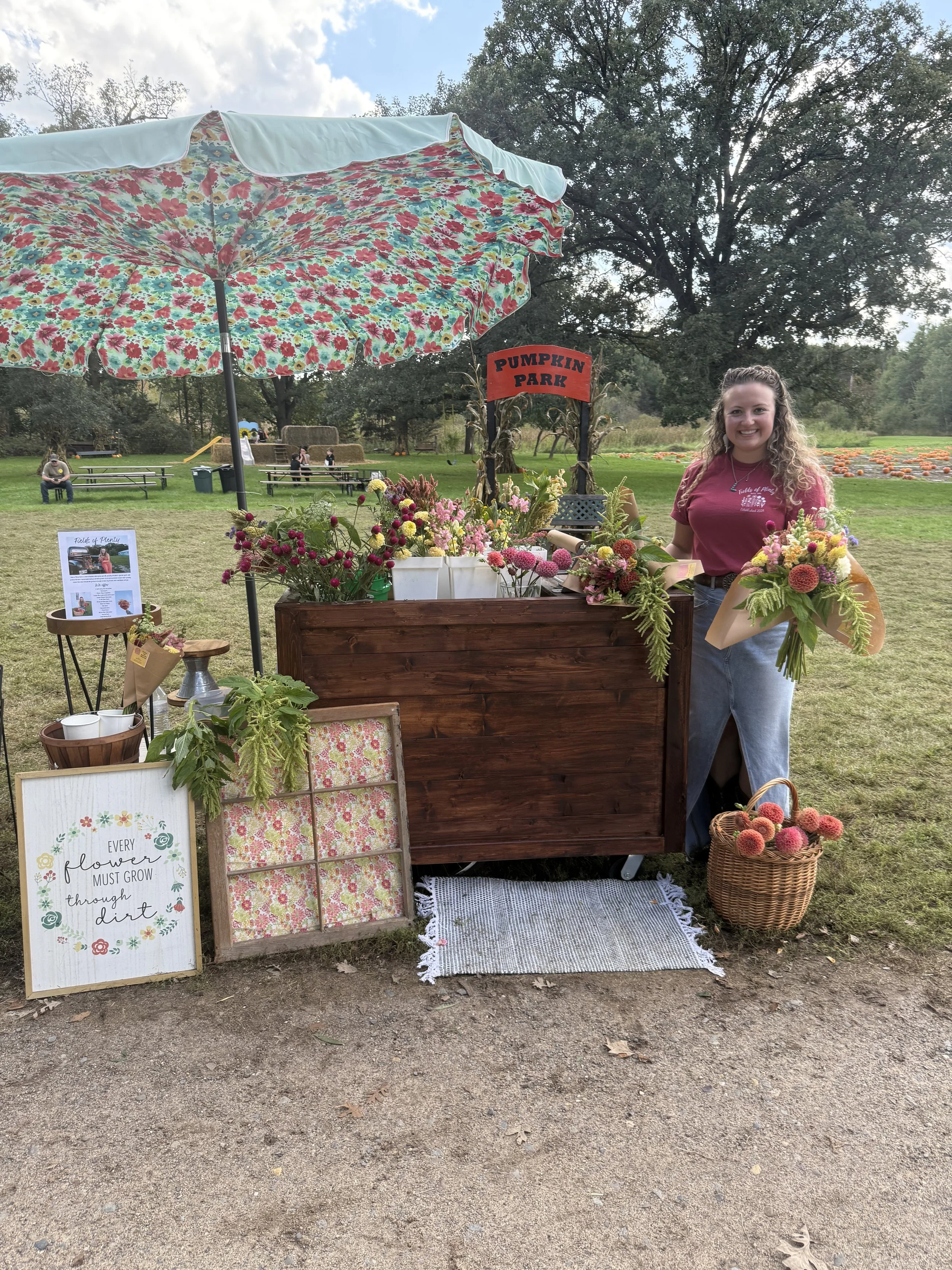 Flower Cart @Triple S Pumpkins