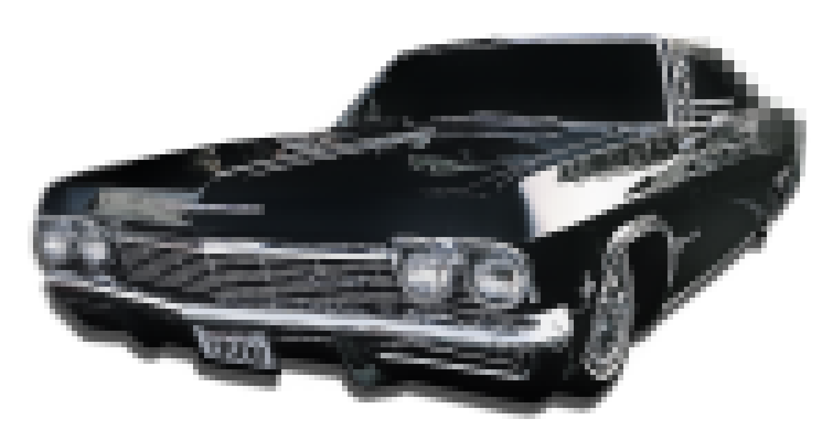 zndo black low rider pixelated art