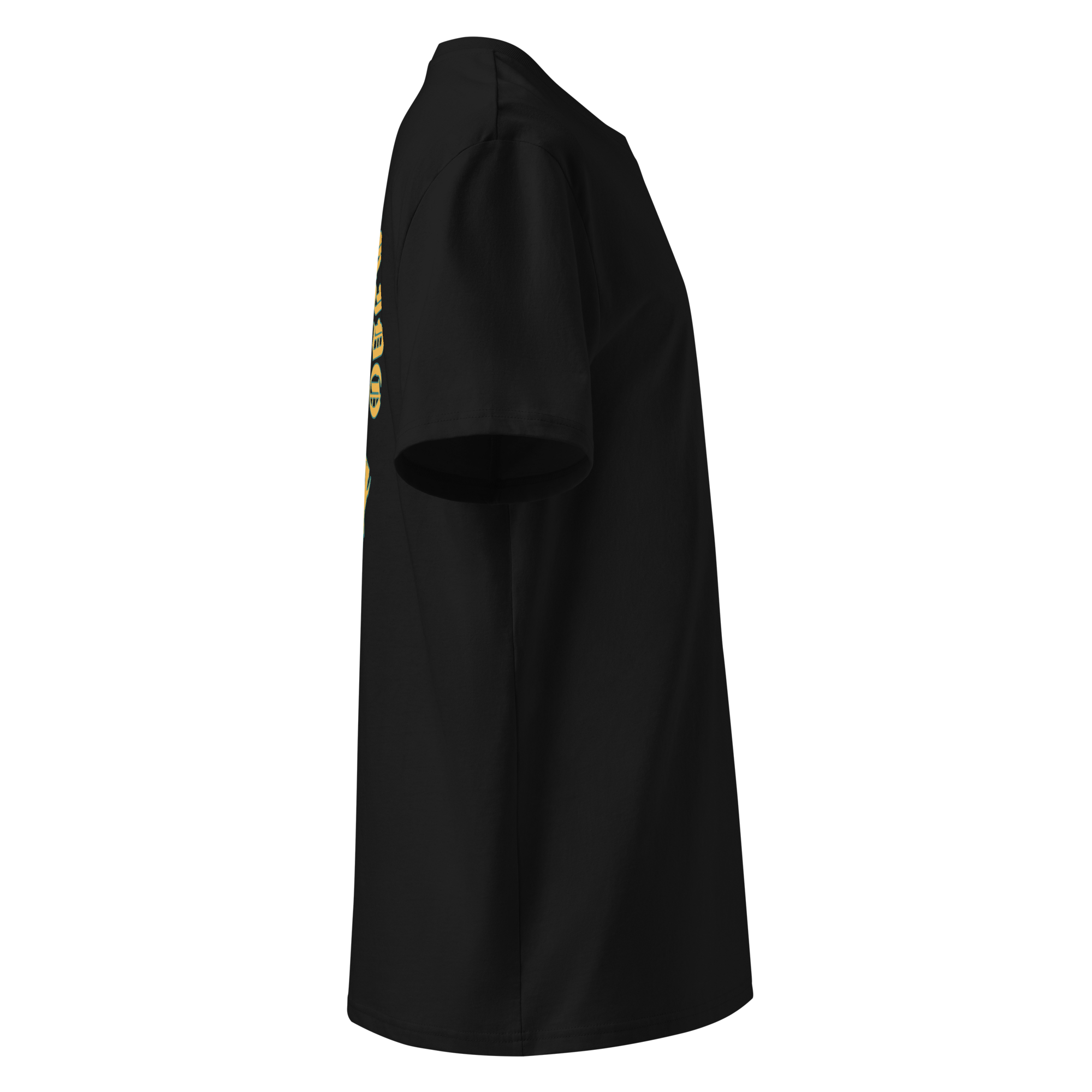 Black crewneck T‑shirt with white text "Mexico lindo y querido" above a stylized jaguar graphic centered on the chest.