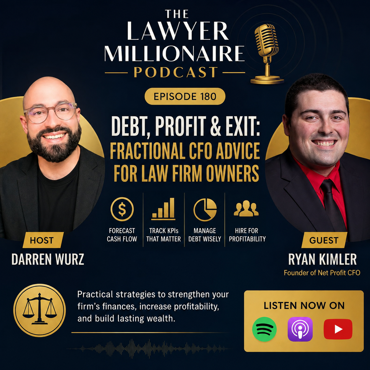 Debt, Profit &amp; Exit: Fractional CFO Advice for Law Firm Owners (Ep. 180)