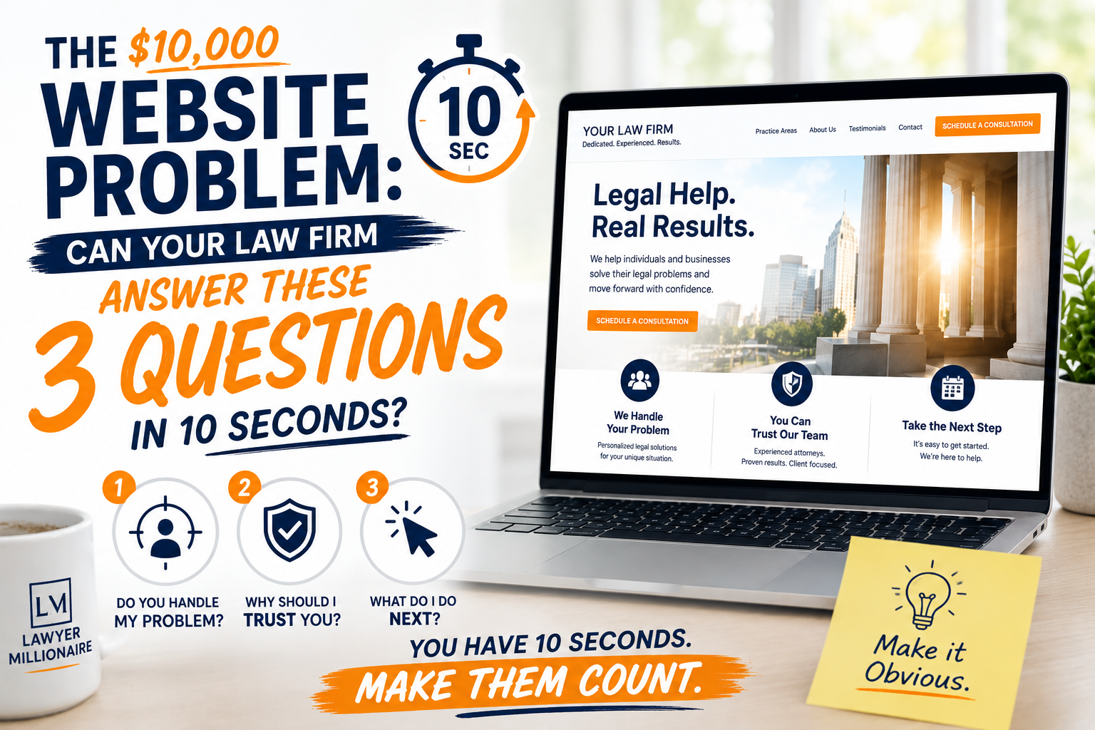 The $10,000 Website Problem: Can Your Firm’s Site Answer These 3 Client Questions in 10 Seconds?