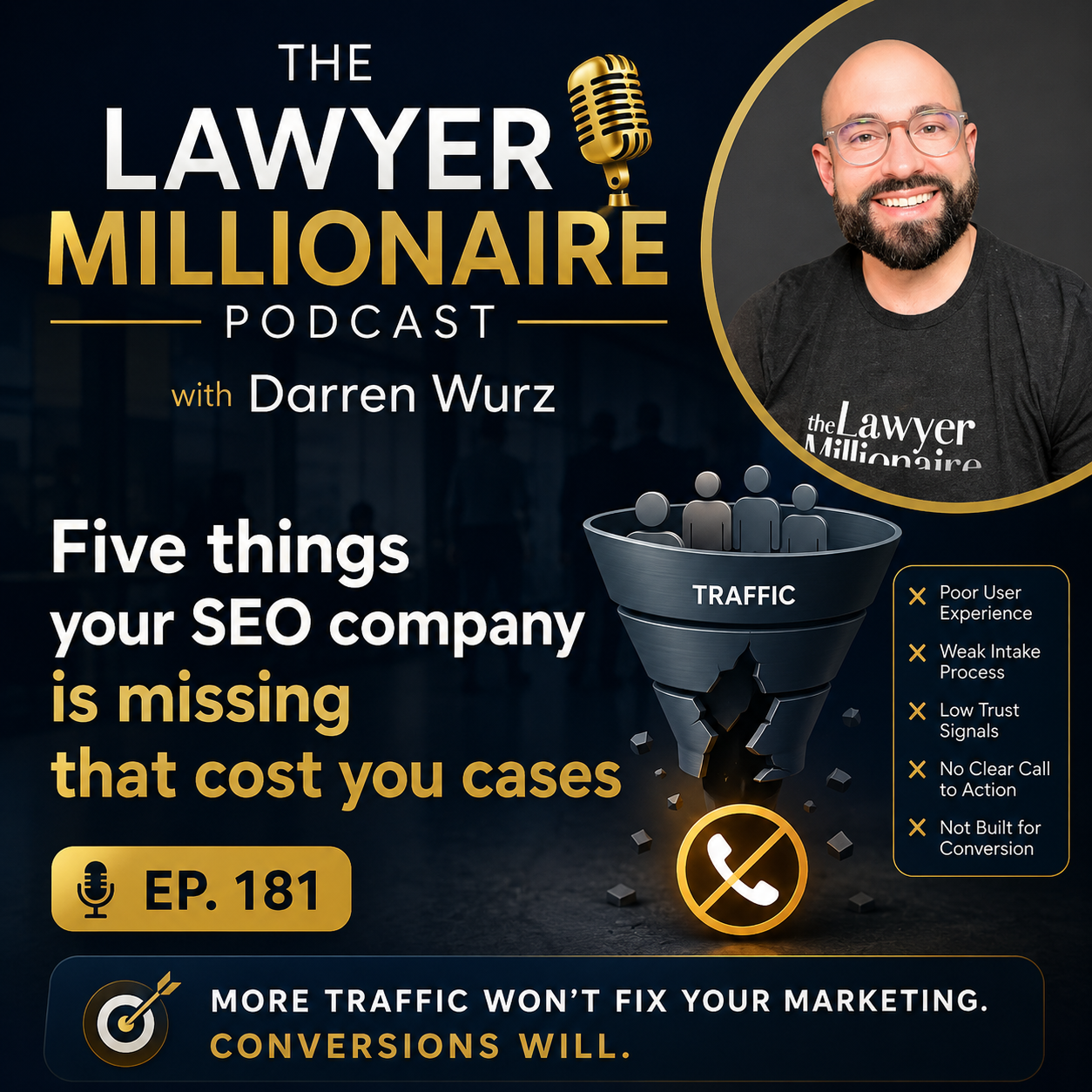 Five things your SEO company is missing that cost you cases (Ep. 181)