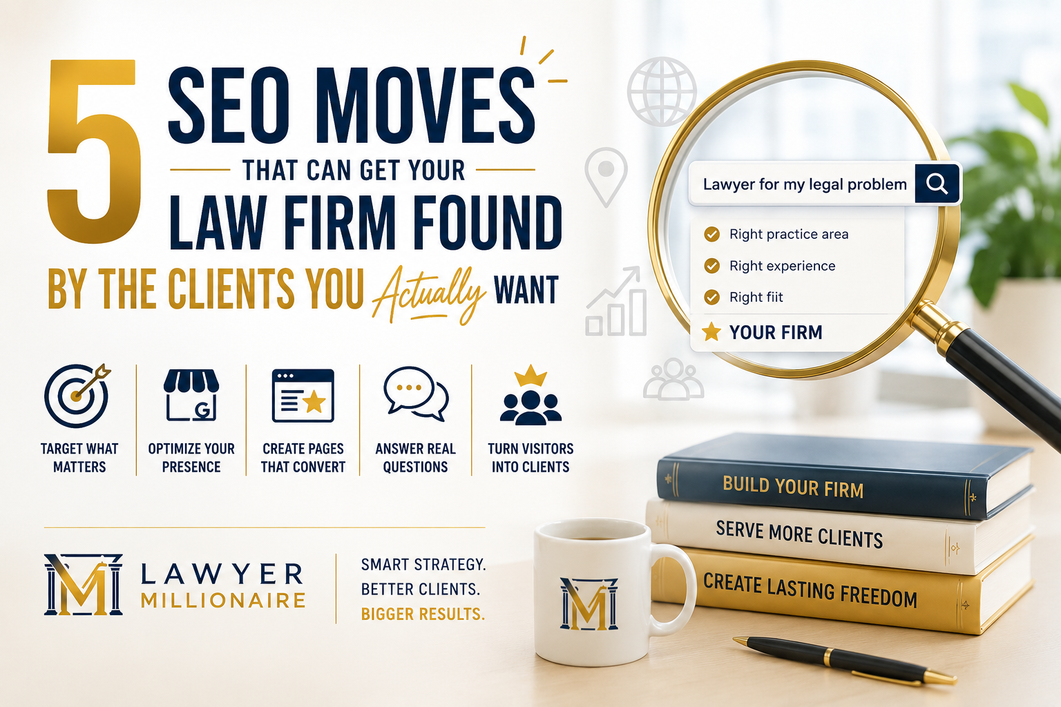 5 SEO Moves That Can Get Your Law Firm Found by the Clients You Actually Want
