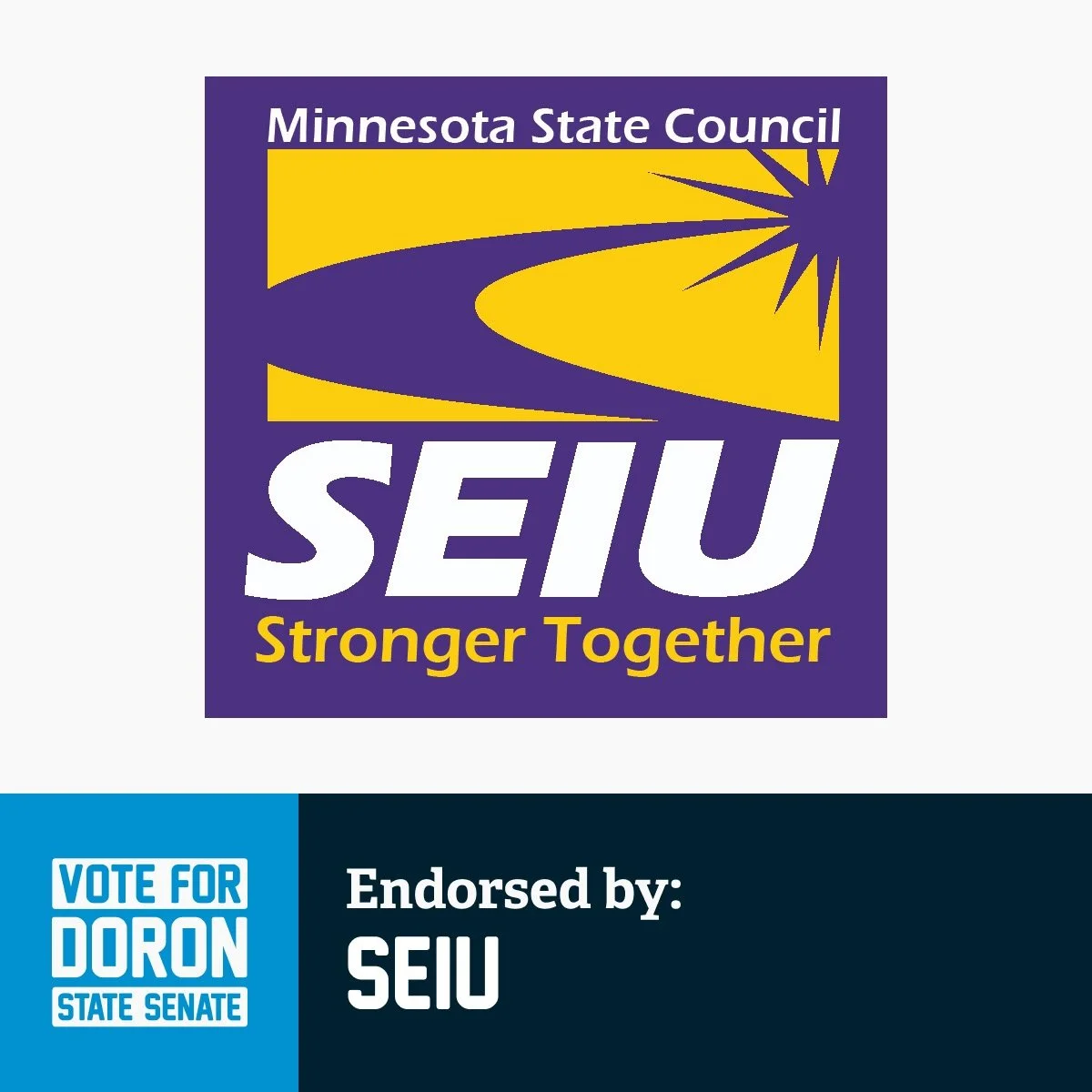 Endorsed  y SEIU Minnesota State Council