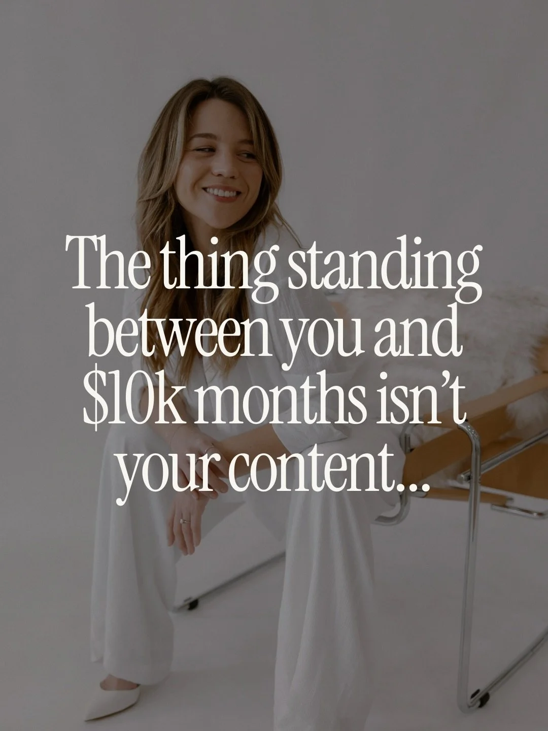 Right now, there are way more people than you might realize who are consistently hitting $10k+ months 

As coaches and course creators, yes - but ALSO as done-for-you service providers

The way people are hitting this income isn&rsquo;t because they 
