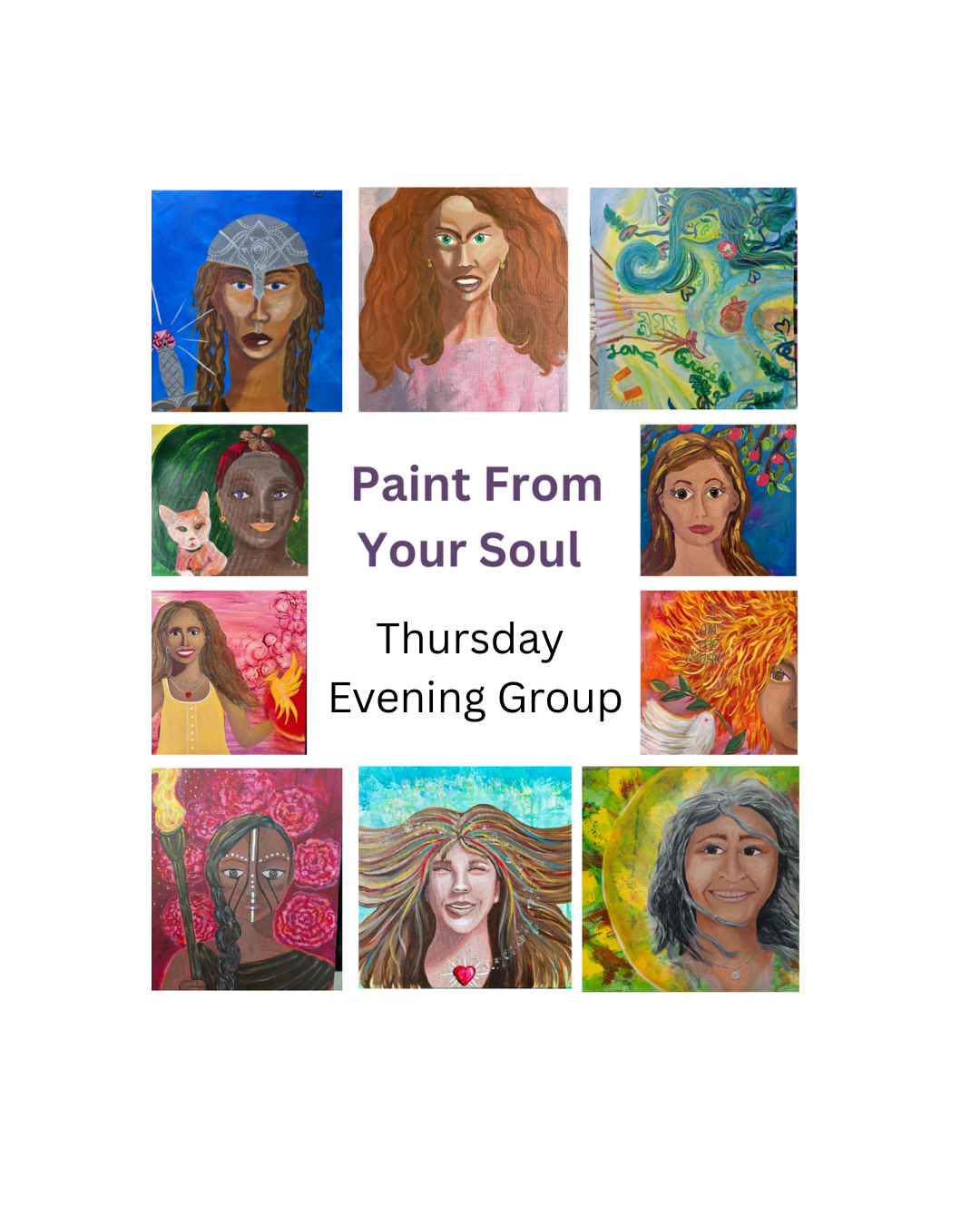 Thurs Eve 3-week -Paint From Your Soul Group - Starts Sept 10