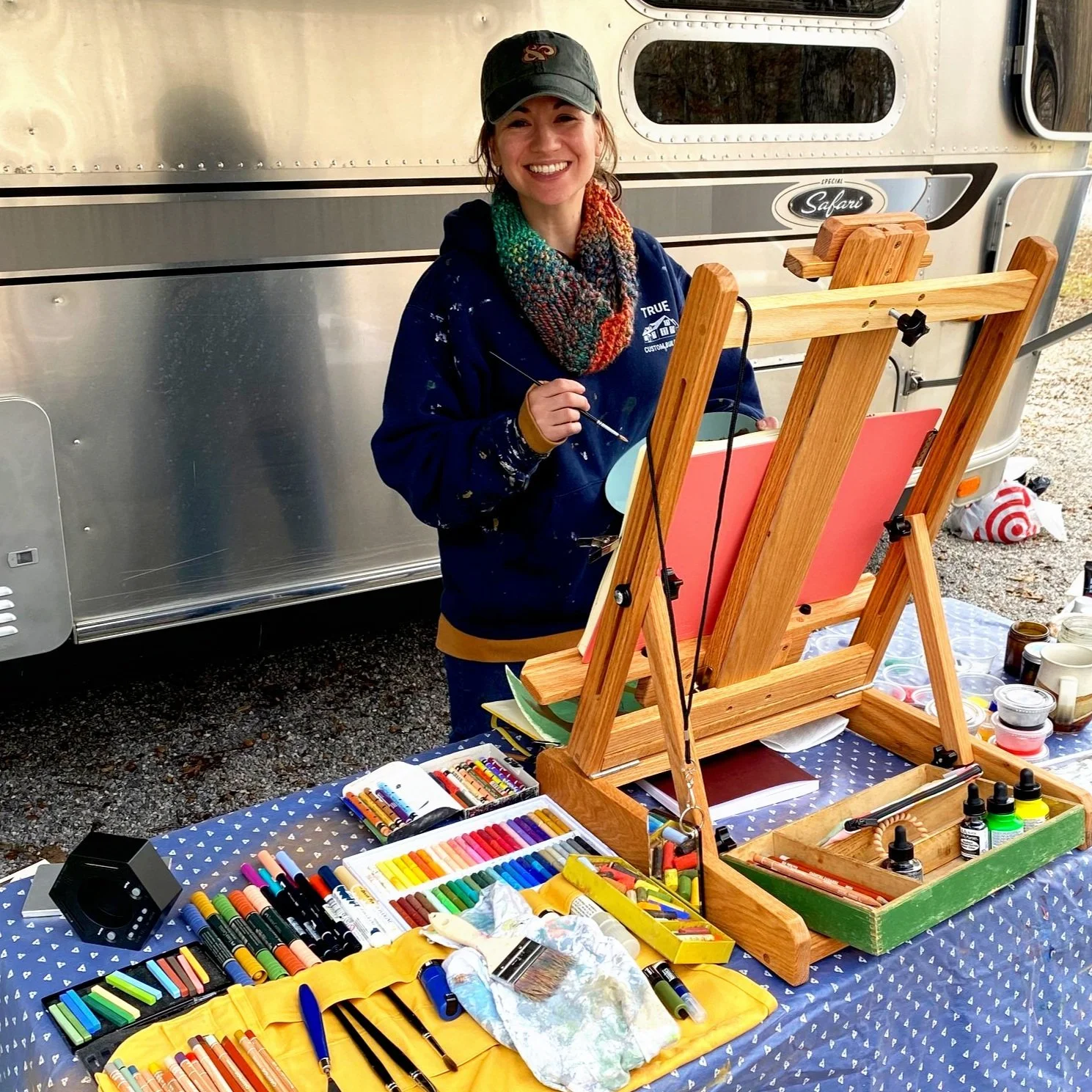 Painting at campground in Cookeville