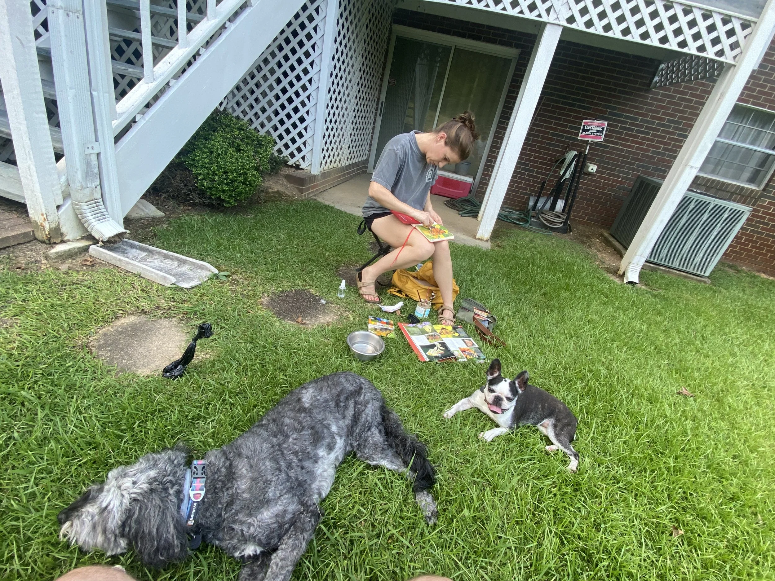 Working outside at Meemaw's 2026