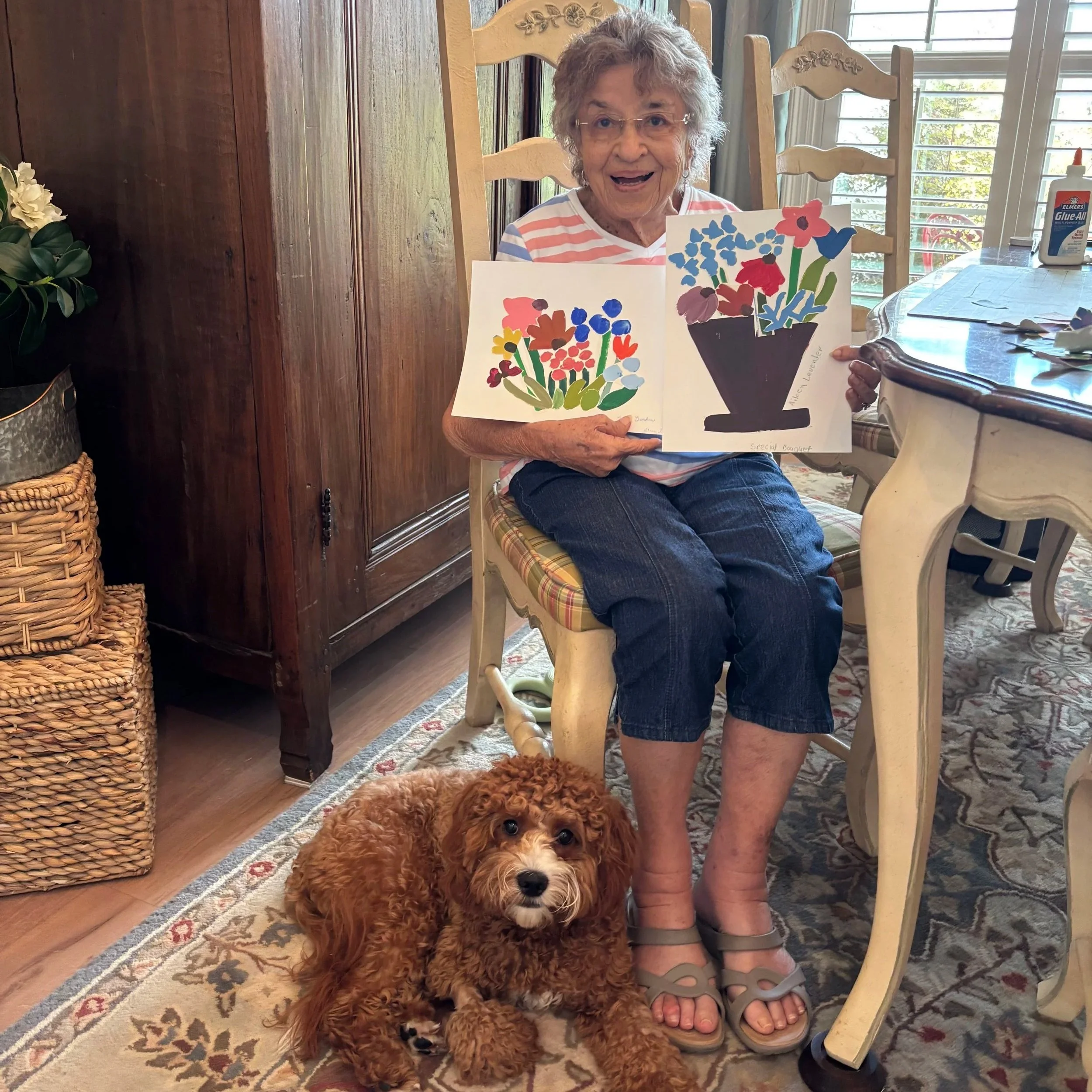 Flower Collages with Meemaw 2026