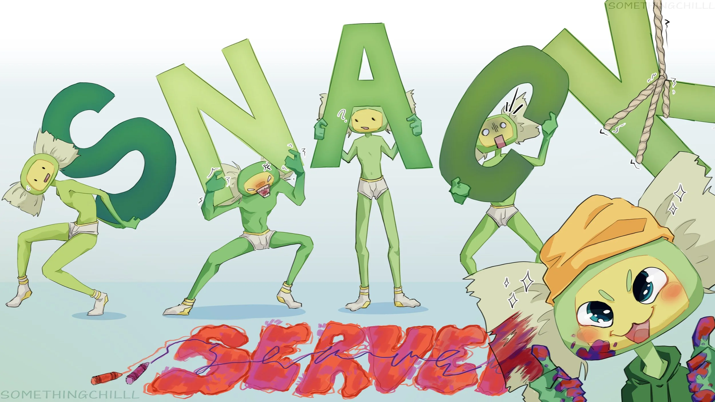 Drawn For TheSnackServer Discord Server