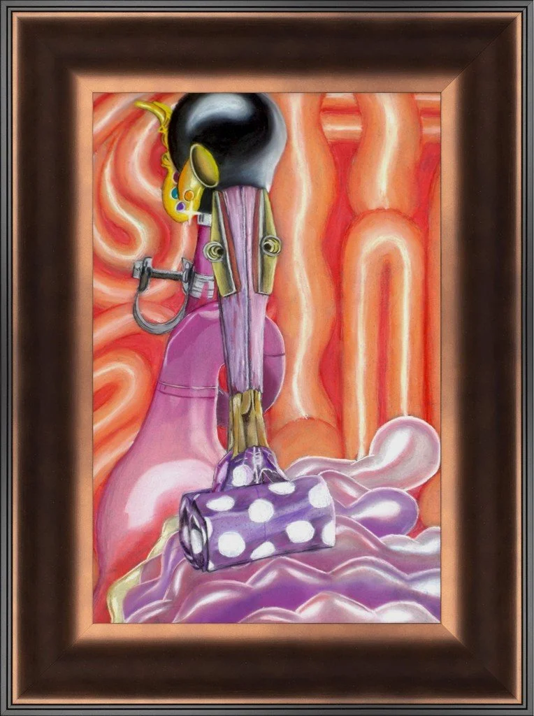 BalloonBill, 8x12, Smooth Matte Lexington Bronze Frame