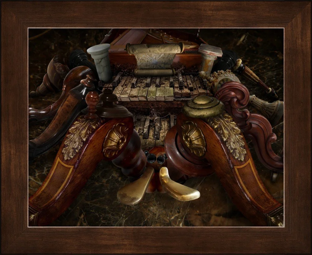 The Arachnid Mirage, 11x14, Smooth Matte Gallery Mocha Frame