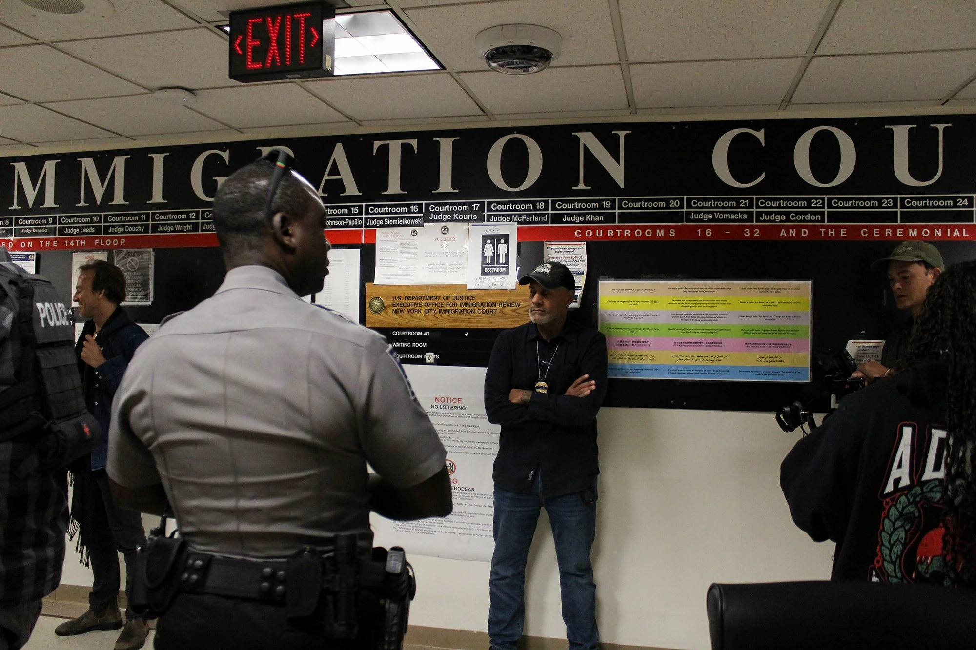 26 Federal Plaza, home to New York City's immigration courts, became a flashpoint of immigration enforcement in the fall of 2025 as ICE agents arrested people coming for their immigration hearings. (Photo by Sandra Sadek)