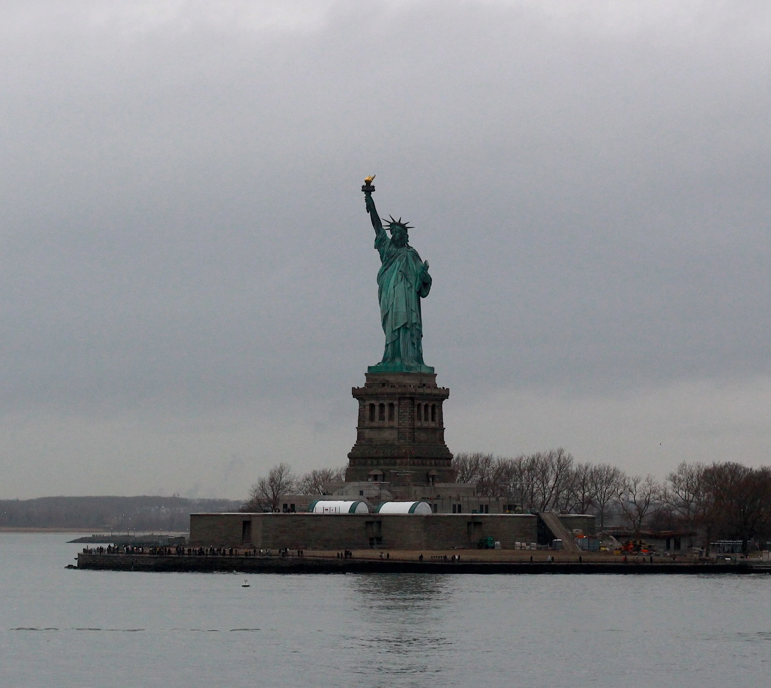 The Statue of Liberty, off the South Ferry toward Staten Island (Photo by Sandra Sadek)