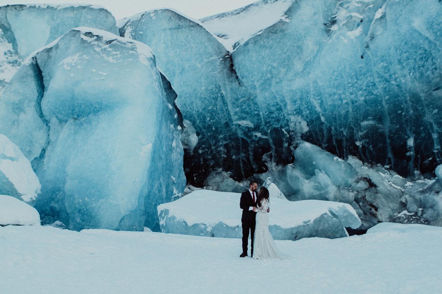 Molly and Carl&rsquo;s wedding was one of the most unique I&rsquo;ve gotten to shoot to date&mdash;I can&rsquo;t get enough of these glacier blues! @mollyd_18 @flyalphaair 💙