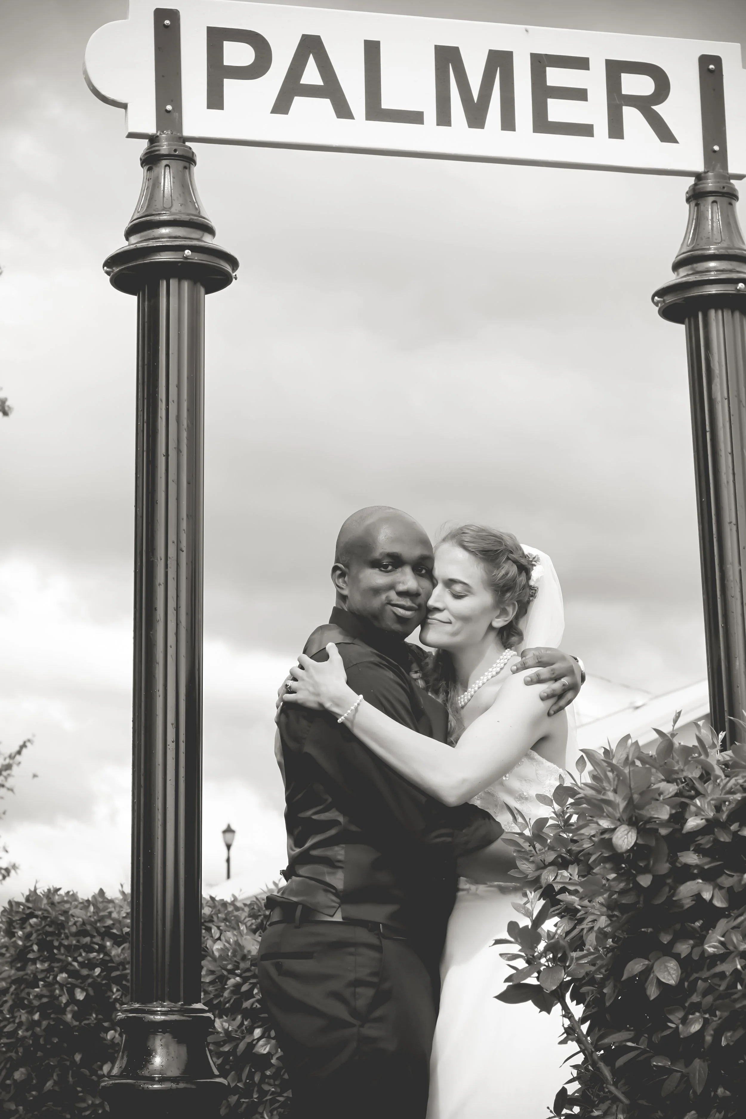 Chicago Wedding Photos train station.