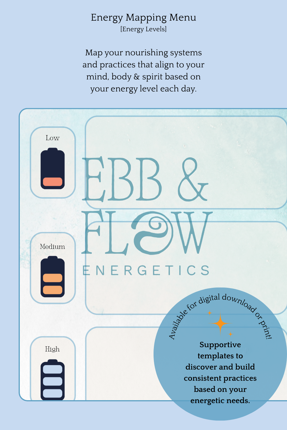 Your Energy Flow | Low, Medium & High Energy Tracking Guide