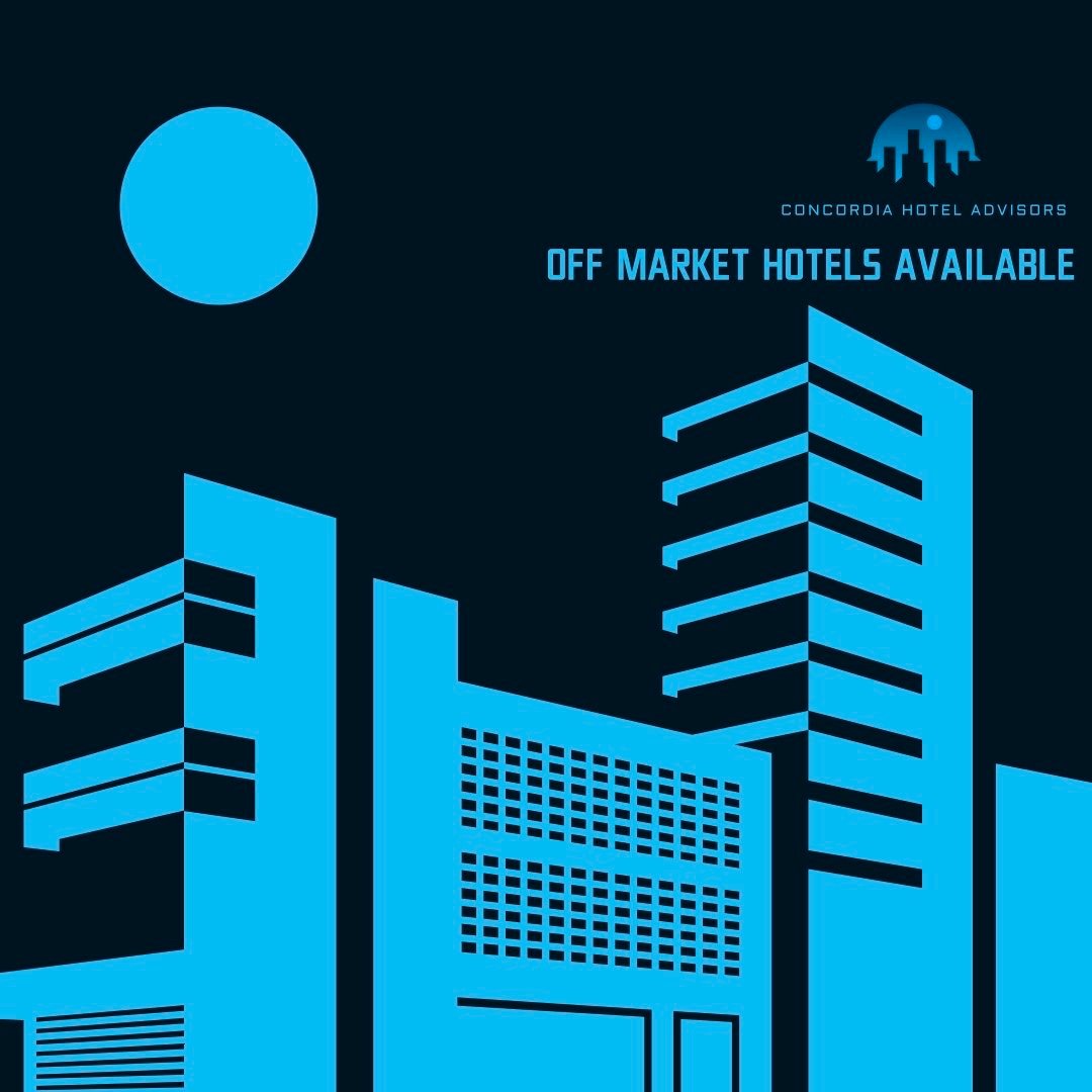 'Off Market Hotels Available' listed with Concordia Hotel Advisors.