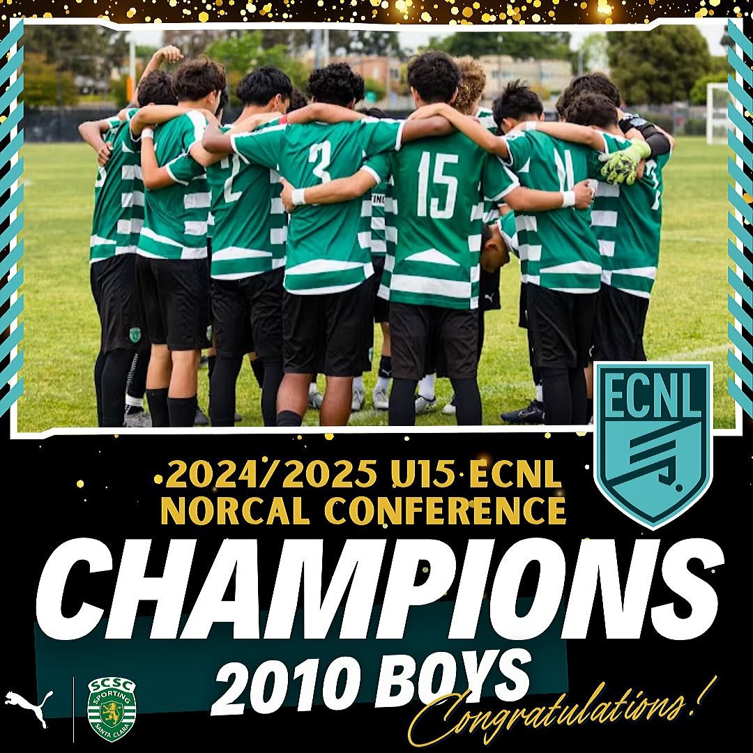 🏆 BACK-TO-BACK CHAMPIONS! 🏆

Huge congratulations to our 2010 Boys for becoming ECNL Boys Northern California Conference Champions once again! 💪💚

The squad went undefeated in 19 games and now sit as the #1 seed in the nation heading into the pla