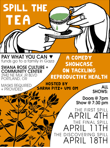 Spill The Tea Pay What You Can Fundraising Event
