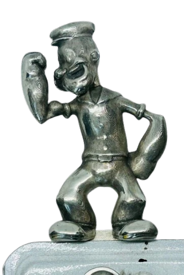 Vintage Popeye License Plate Topper