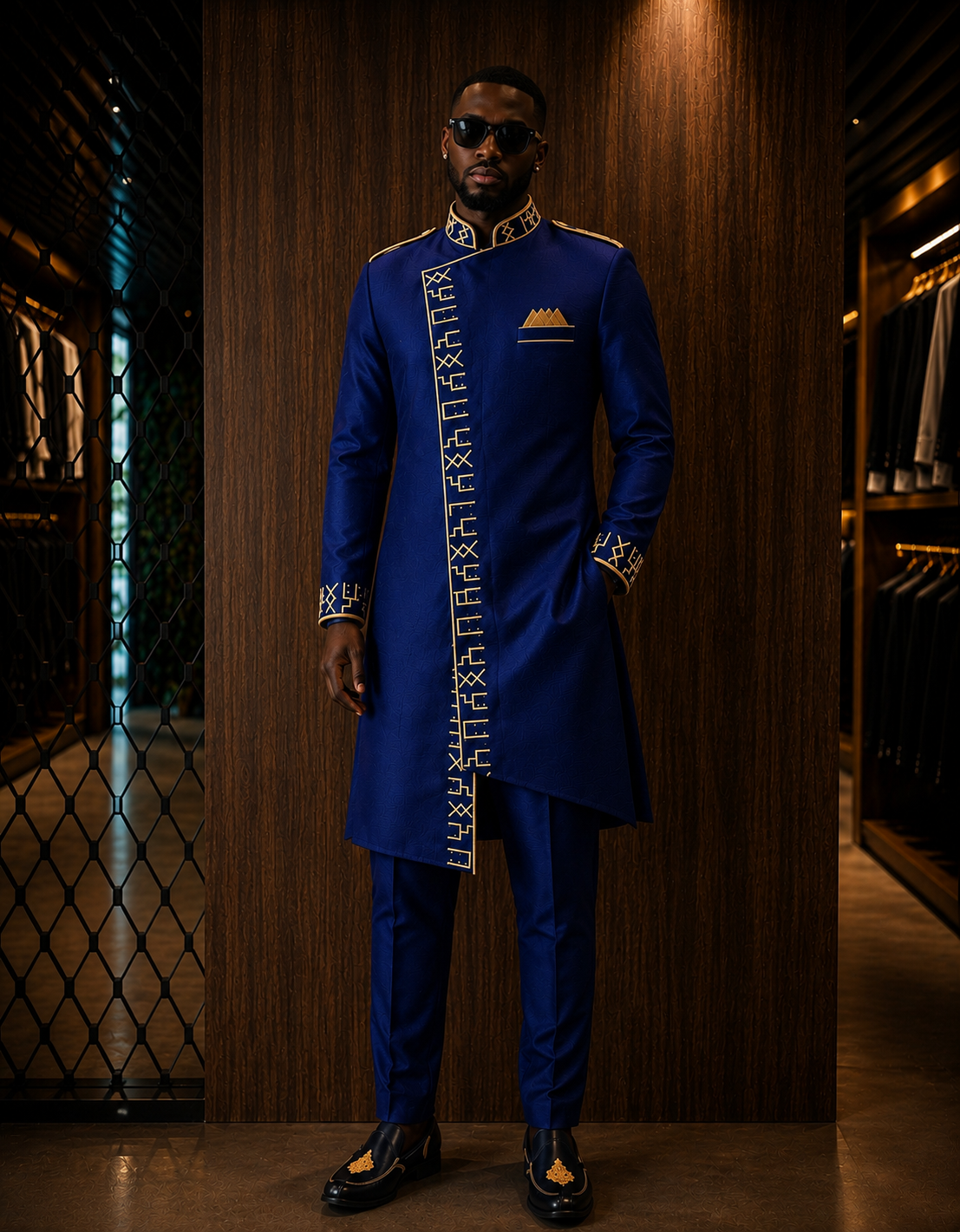 Divine Masculine premium silk suit