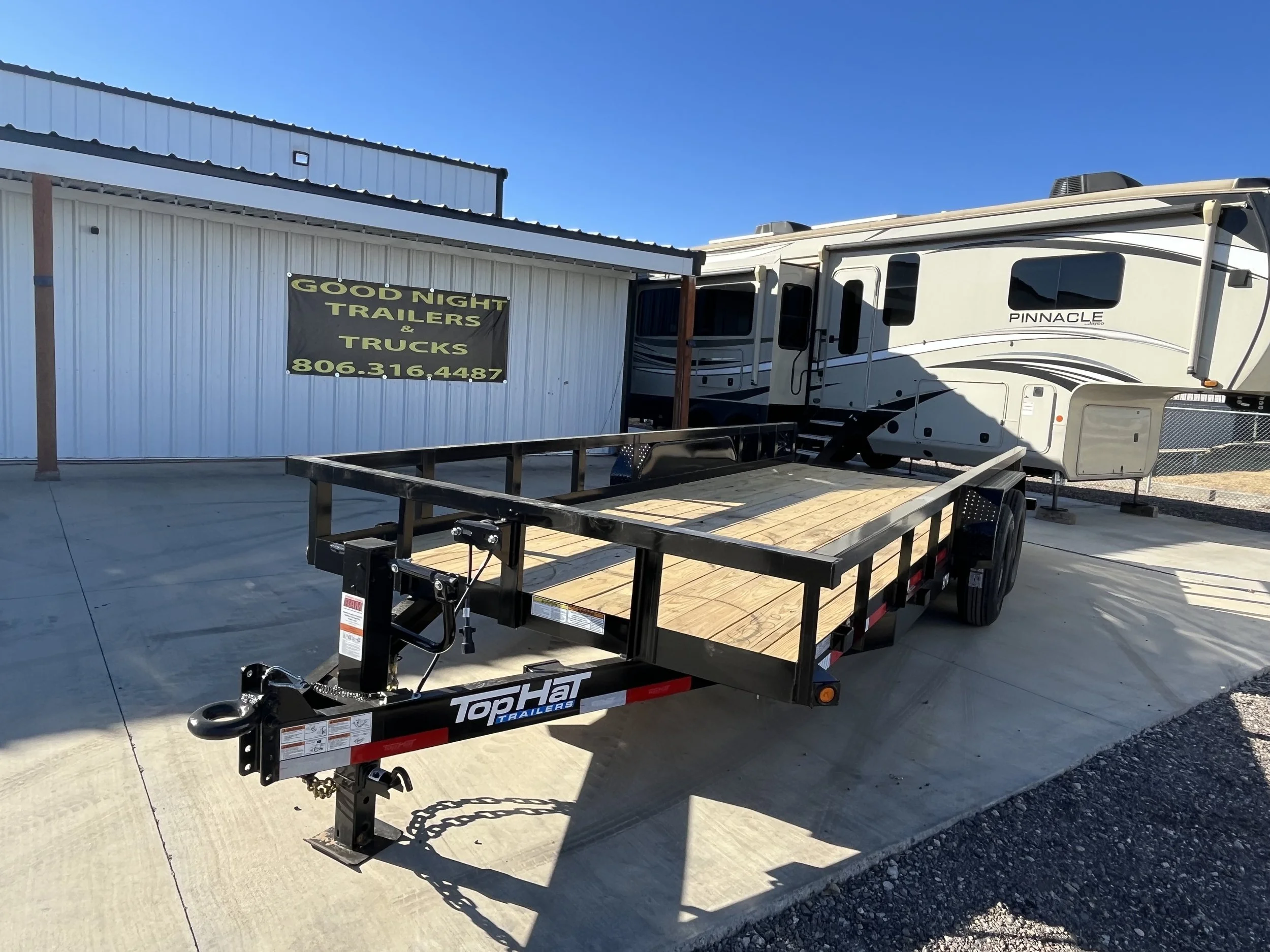 2026, TOPHAT, EQUIPMENT, 20FT X 83IN, 14K EQUIPMEMT TRAILER SQ TUBE RAILS REAR RAMPS N260556 - $6,286.00