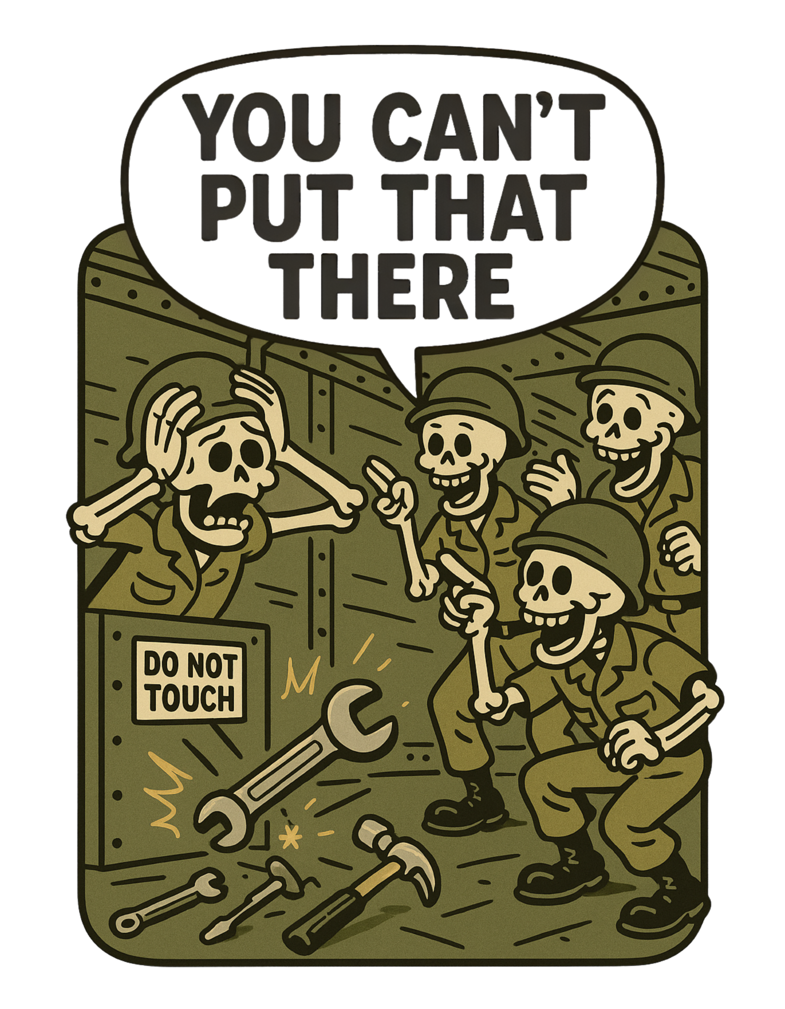 You Can't Put That There Unisex Tee