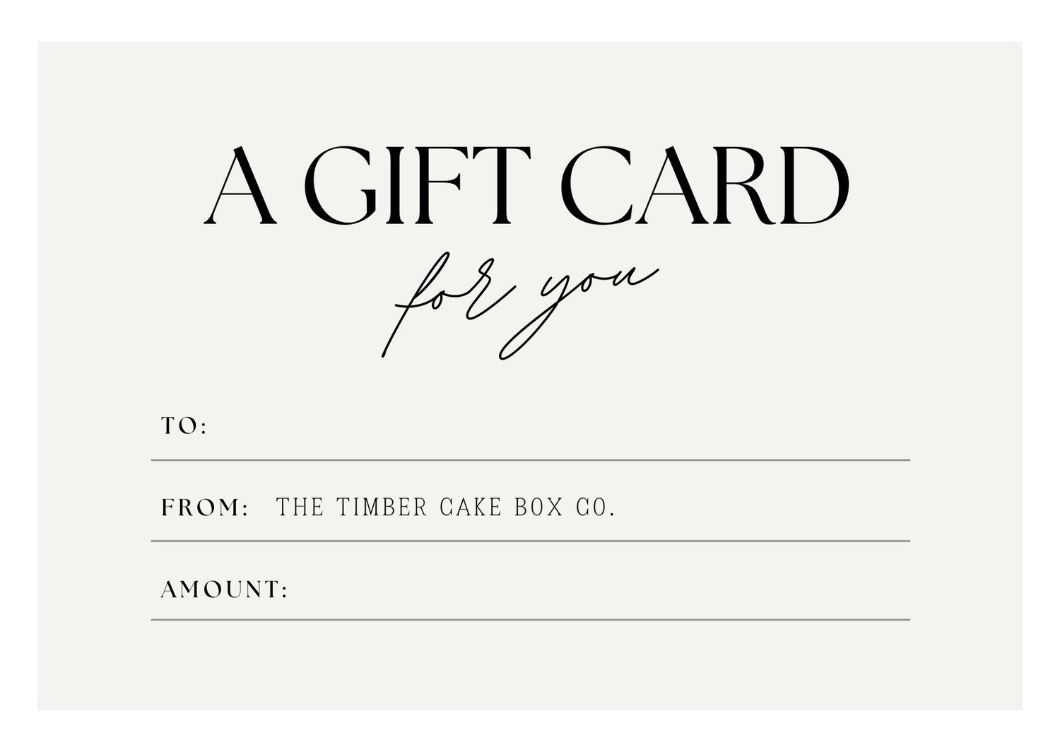 Gift Card