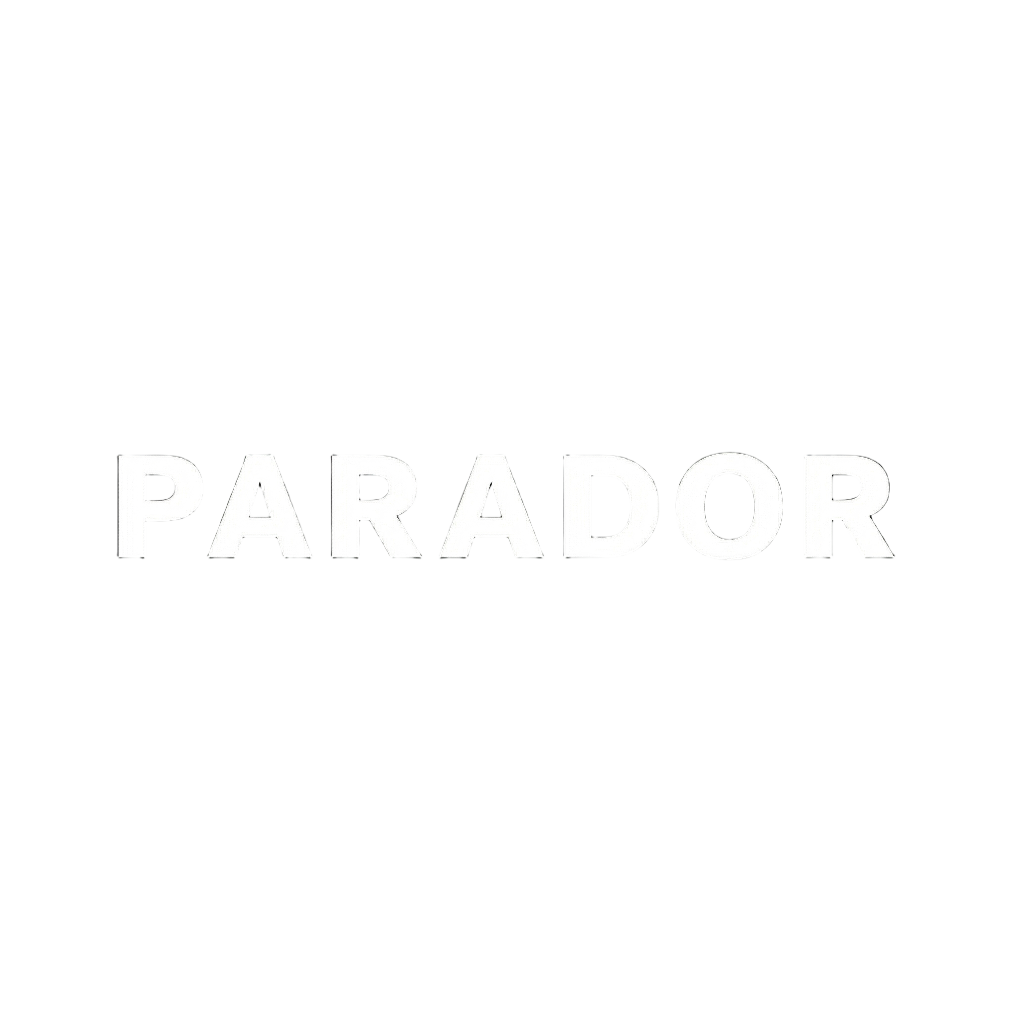 Black background with the word 'PARADOR' in large, white, uppercase letters centered in the image.