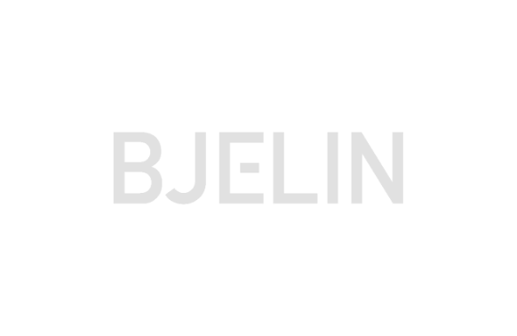 The word "BJELIN" in bold, grey letters on a black background.